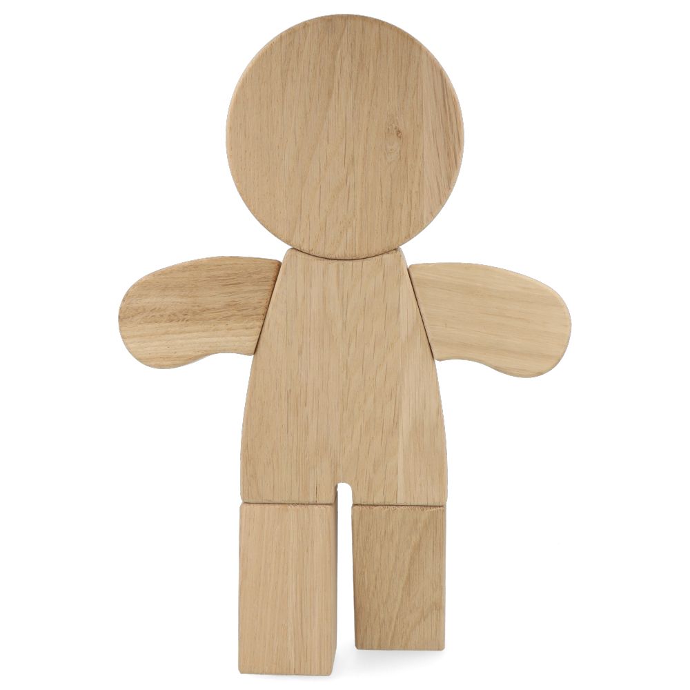 Natural Oak Gingerbread Man Cookie Cutter - Large Size for Holiday Baking, Christmas Decor, and DIY Crafts