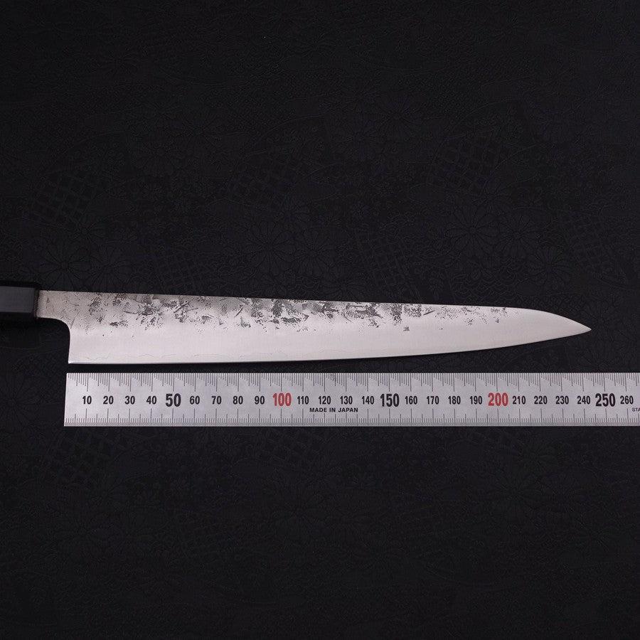 Premium Sujihiki Japanese Chef Knife 240mm - SLD Nashiji Washi Buffalo Ebony Handle - Perfect for Slicing Sashimi, Meat & Sushi Preparation - Professional Kitchen & Home Cooking Essential