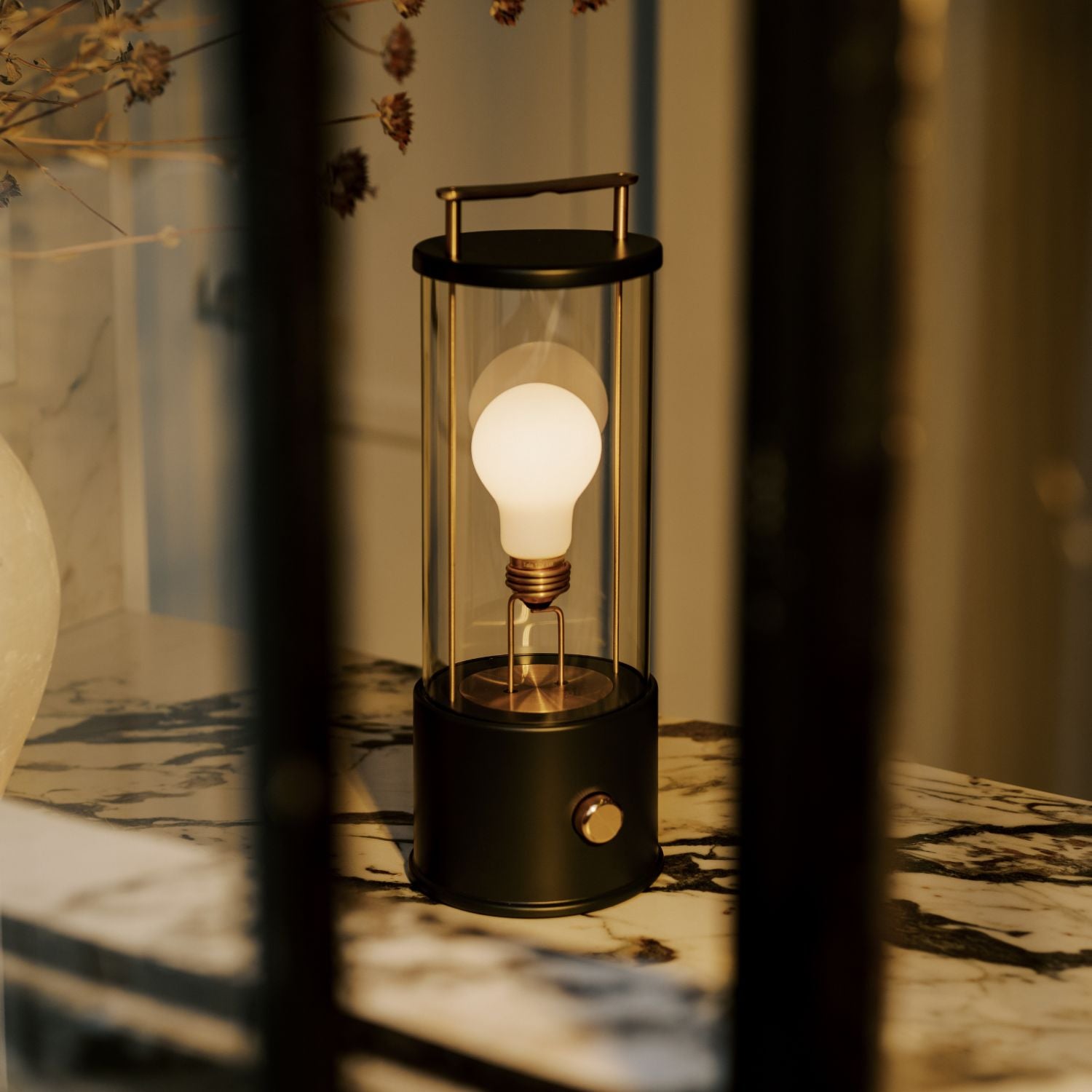 The Muse Portable Lamp in Hackles Black - Rechargeable LED Desk Light for Home, Office & Travel - Perfect for Reading, Studying & Nightstand Use