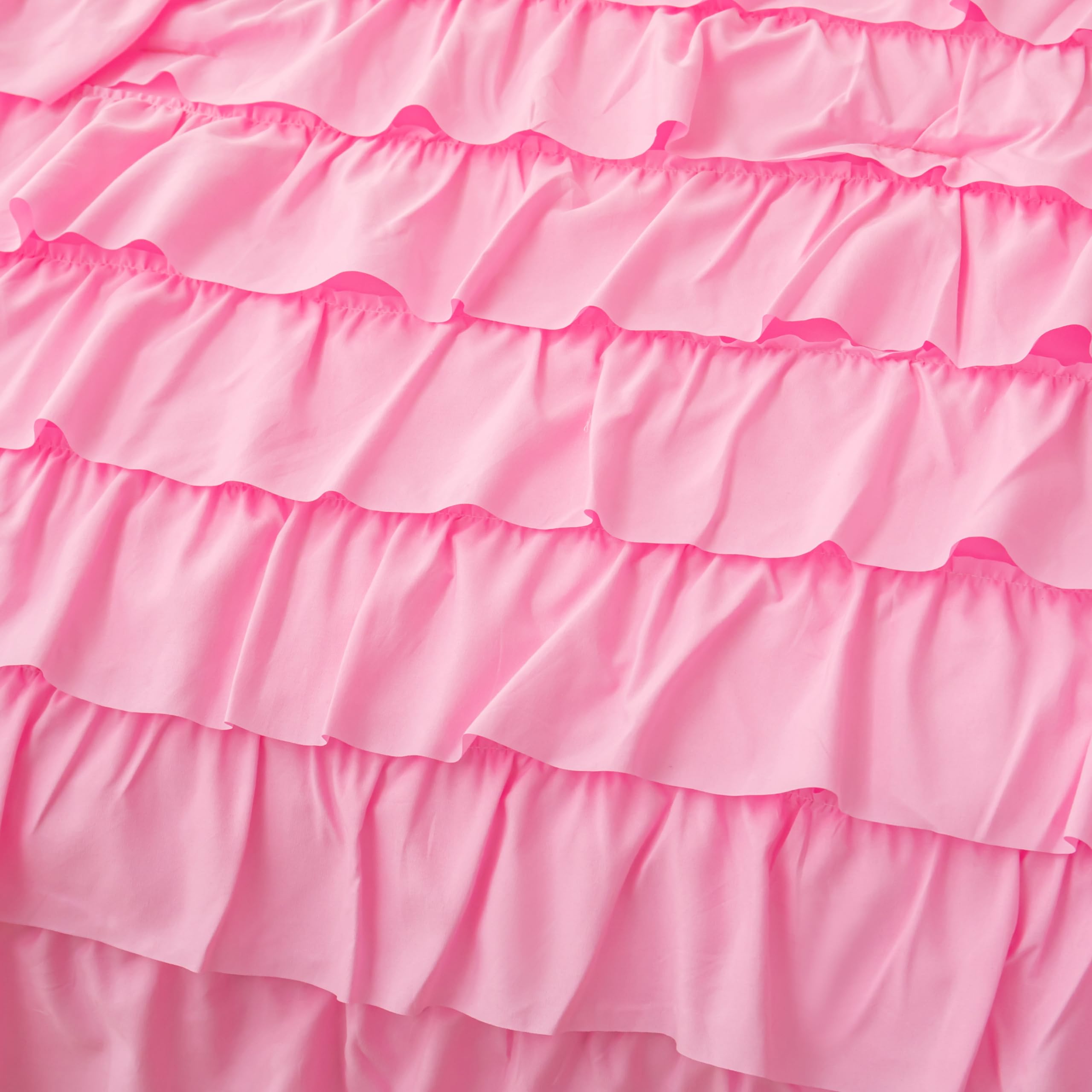 **Pink Princess Dress Comforter Set Queen Size - 5 Piece Teen Girls Bed in a Bag with Ruffled Bedding & Sheets - Perfect for Kids' Room, Birthday Gifts & Princess-Themed Decor**