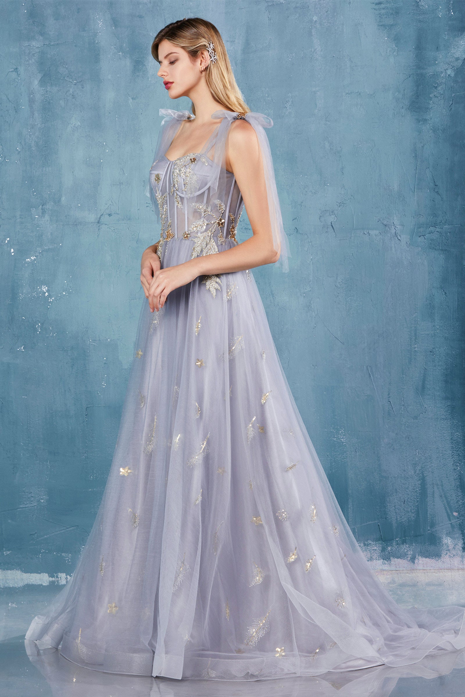 Andrea & Leo Star of My Eye Corset Tulle A-Line Wedding Dress - Elegant Bridal Gown for Church Ceremony, Garden Wedding & Reception