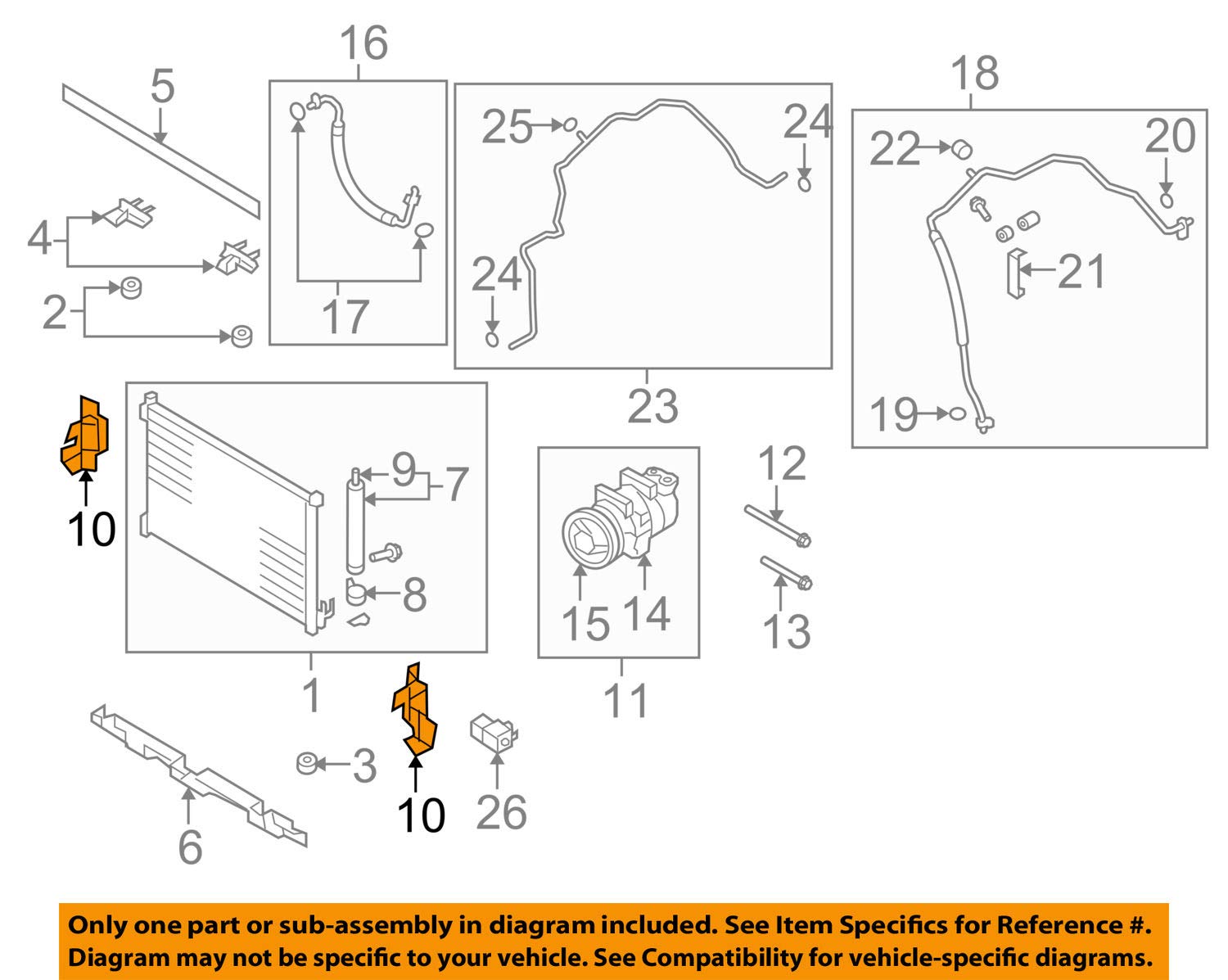 Nissan Genuine 62823-1VK0A Radiator Support Air Guide - OEM Replacement Part for Improved Engine Cooling | Perfect for Nissan Vehicle Maintenance & Performance Upgrades