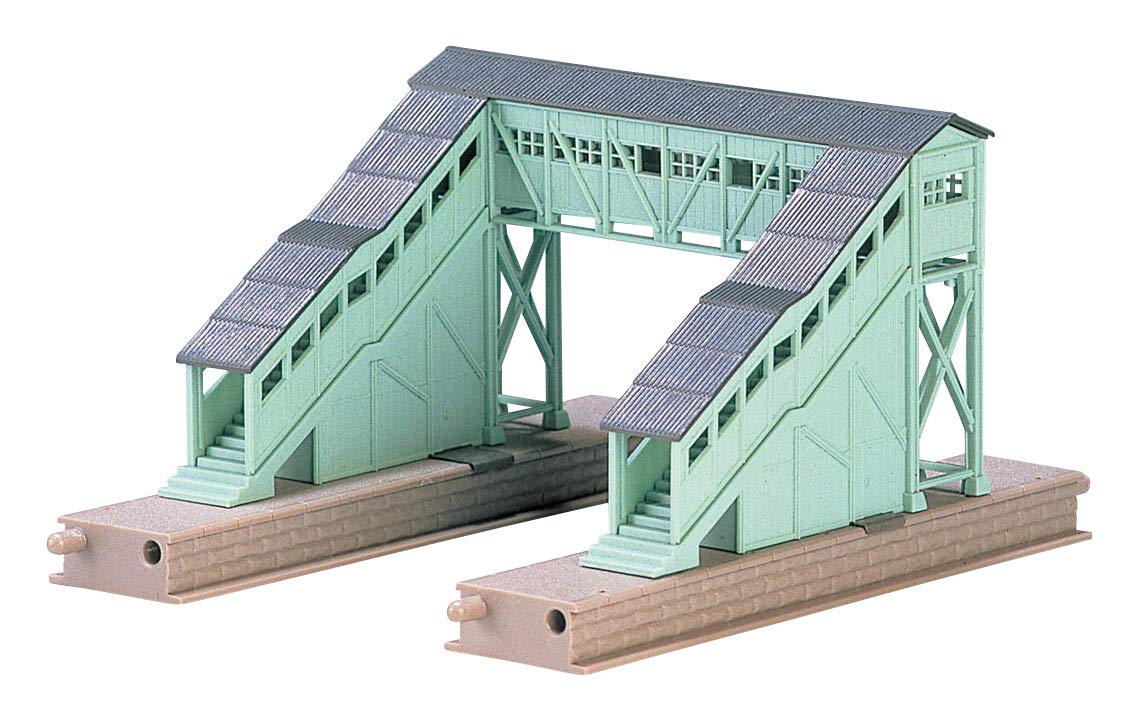 TOMIX 4004 N Scale Wooden Overpass Bridge Model Train Accessory - Perfect for Model Railway Layouts, Dioramas & Train Scenery Building