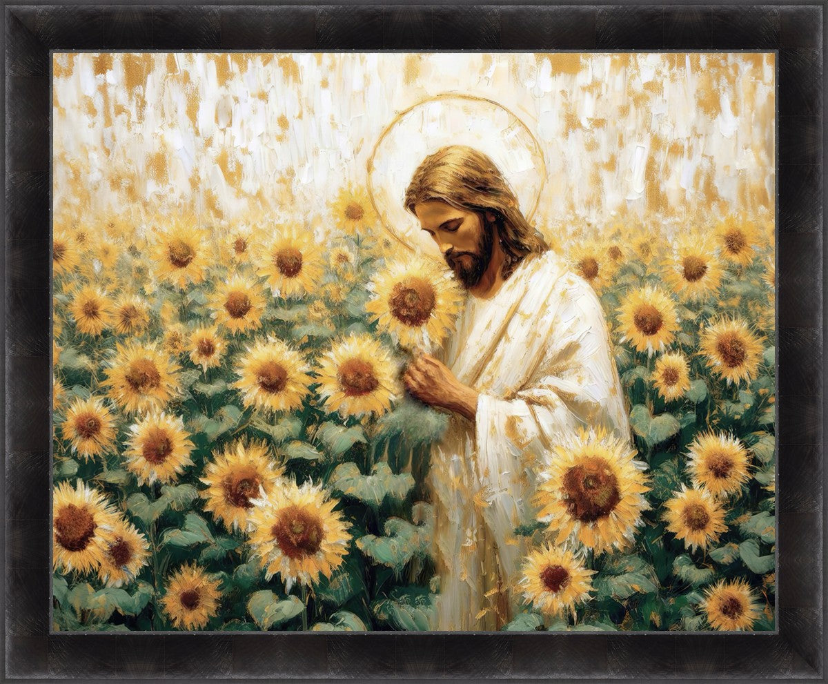Following The Son Large Wall Art - Inspirational Christian Home Decor for Living Room, Bedroom & Office