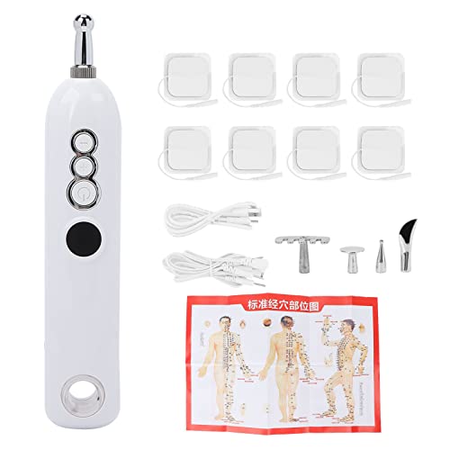 Electric Acupuncture Massage Pen - Portable Hot Compress Therapy Device for Pain Relief, Smart Meridian Stimulator - Perfect for Home, Office & Travel Use