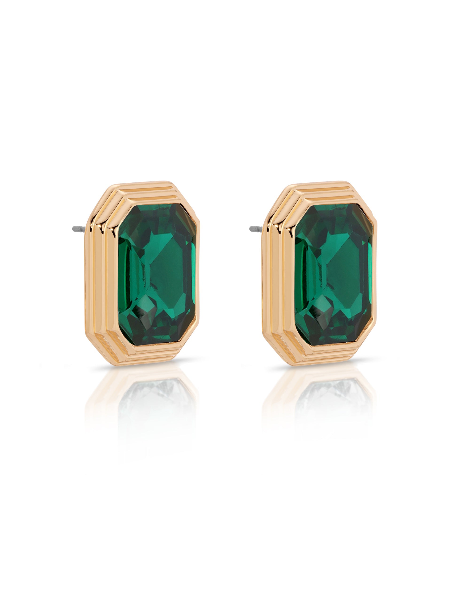 Exquisite Emerald Green Deco Style Earrings for Women – Elegant Vintage Jewelry Gift for Parties, Weddings & Special Occasions