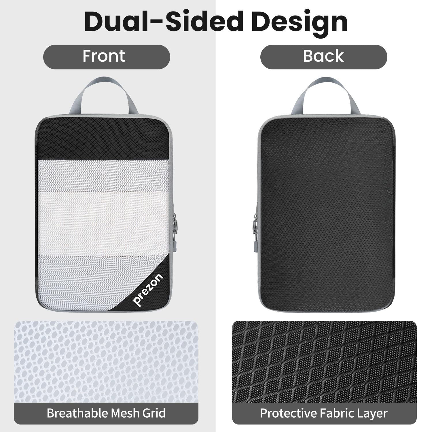 8-Piece/6-Piece/4-Piece Compression Packing Cubes for Travel - Lightweight Luggage Organizer Set | Durable Suitcase Organizer Bags | Perfect for Vacation, Business Trips & Backpacking