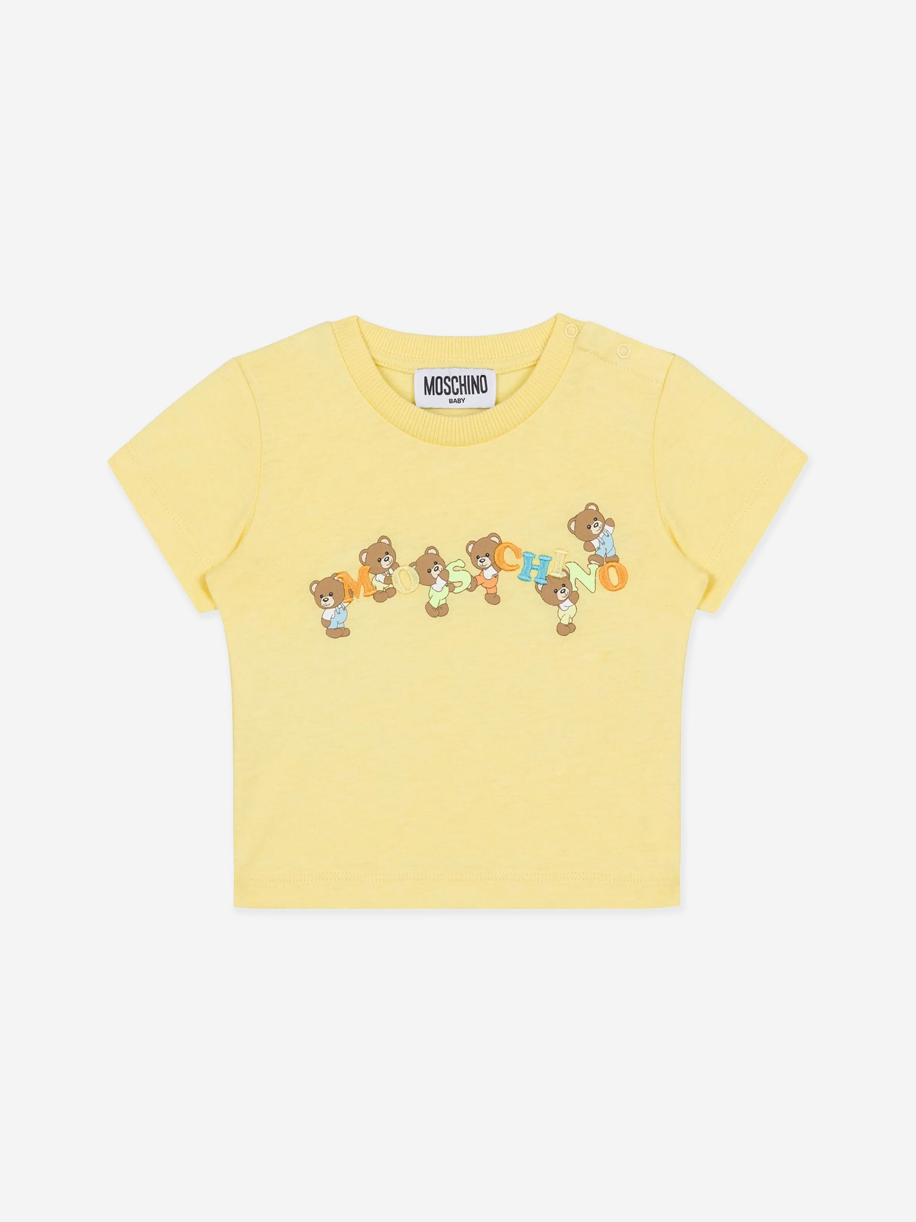 Adorable Baby Teddy Bear Logo Yellow T-Shirt - Soft & Comfortable for Infants & Toddlers - Perfect for Playtime, Outings & Photo Shoots