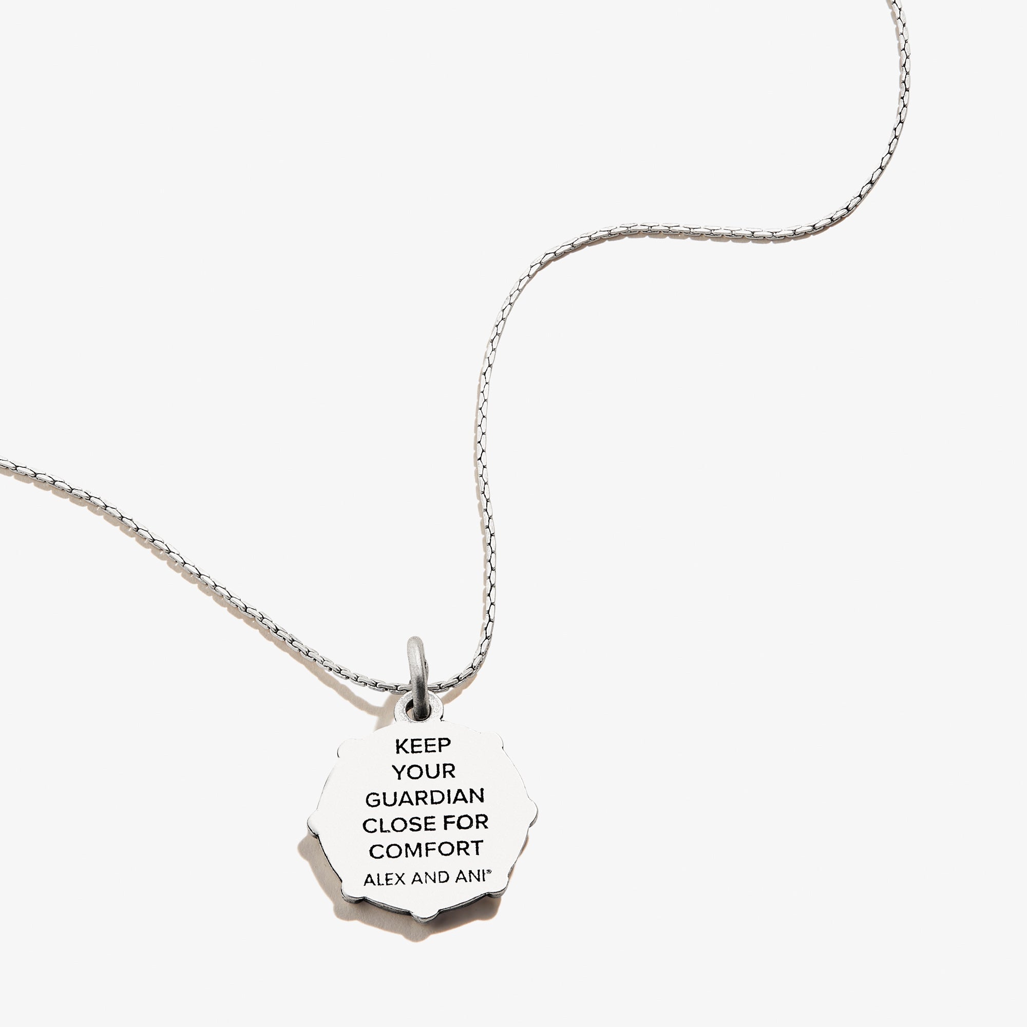 Guardian Angel Necklace for Women - Sterling Silver Protection Pendant with 18