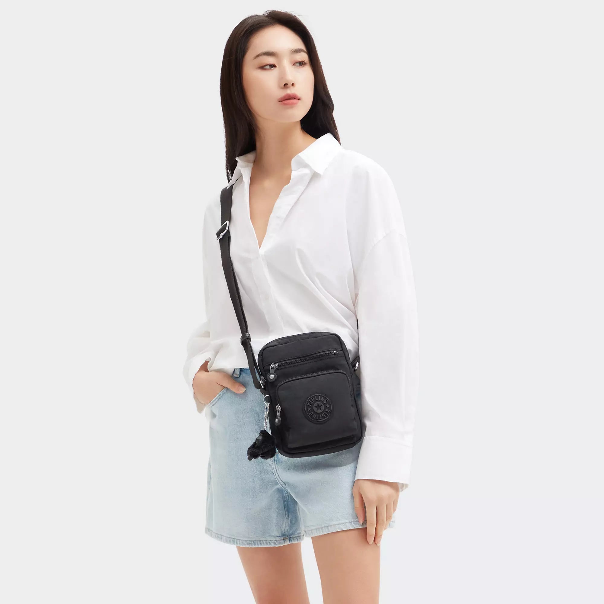 Kipling Gunne Crossbody Bag for Women - Lightweight & Stylish Havana Blue Shoulder Bag | Perfect for Travel, Work & Everyday Use