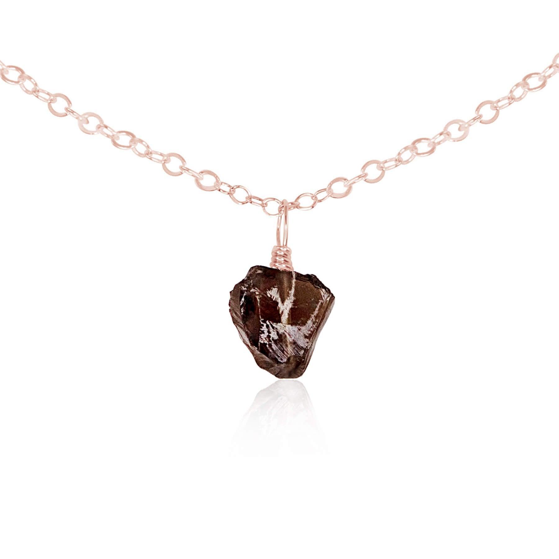 Natural Smoky Quartz Gemstone Pendant Necklace - Elegant Choker for Women | Perfect for Boho Jewelry, Spiritual Healing & Everyday Fashion Accessories