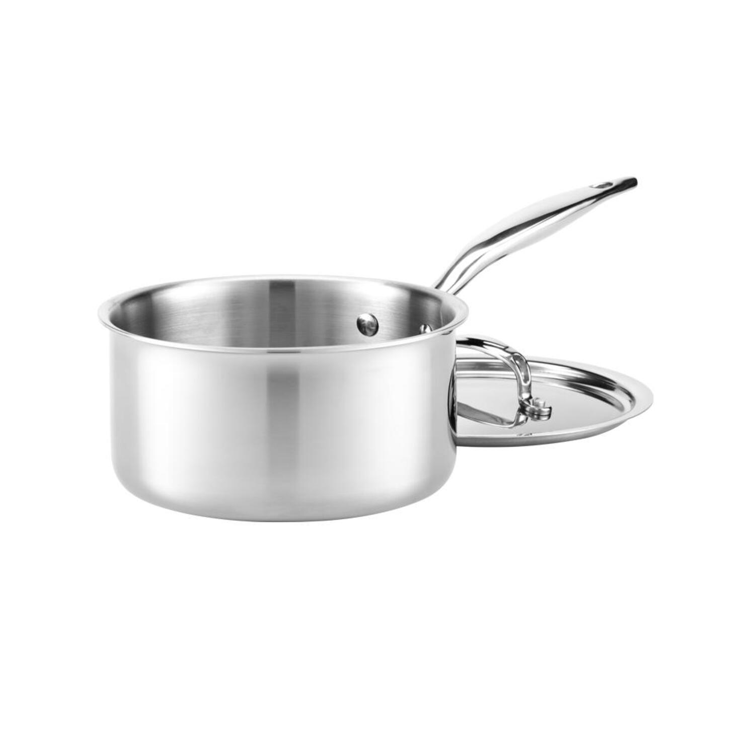 Premium Titanium Series 3 Quart Saucepan with Lid - Nonstick Cooking Pot for Pasta, Soup & Stews - Induction Compatible Cookware for Gas, Electric & Ceramic Stoves - Perfect for Home Chefs & Professional Kitchens