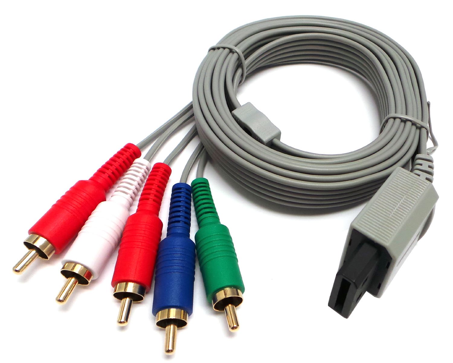 Premium Nintendo Wii & Wii U Component HDTV AV Cable - High Definition Video Audio Cable for Enhanced Gaming Experience - Perfect for Home Entertainment & Retro Gaming Setup (Bulk Packaging)