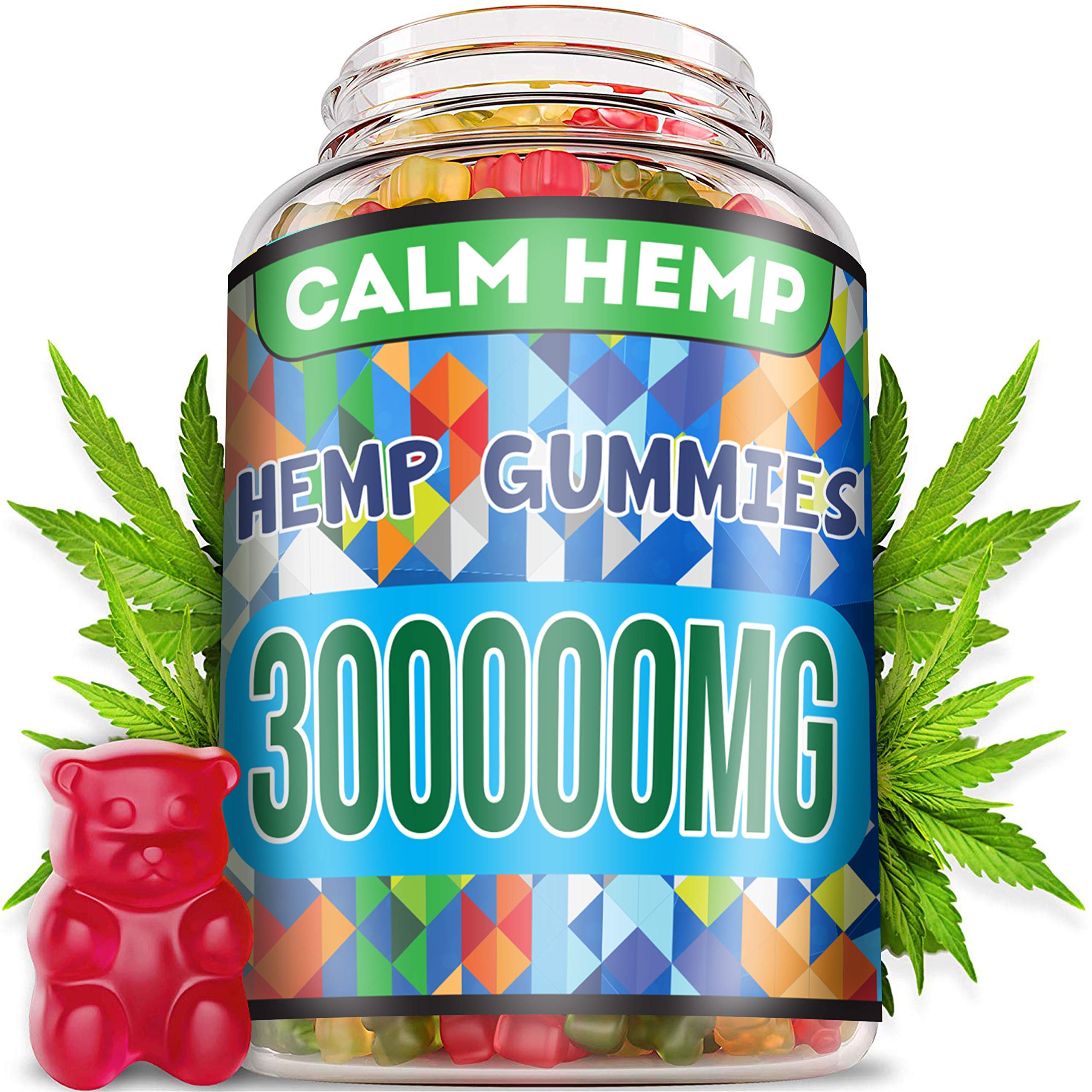 300,000mg Premium Hemp Gummies - Natural CBD Oil Infused Edibles for Pain Relief, Inflammation & Sleep Support | Gluten-Free, Vegan-Friendly | Relaxation & Stress Relief | Perfect for Nighttime Use, Anxiety Relief & Wellness Routine