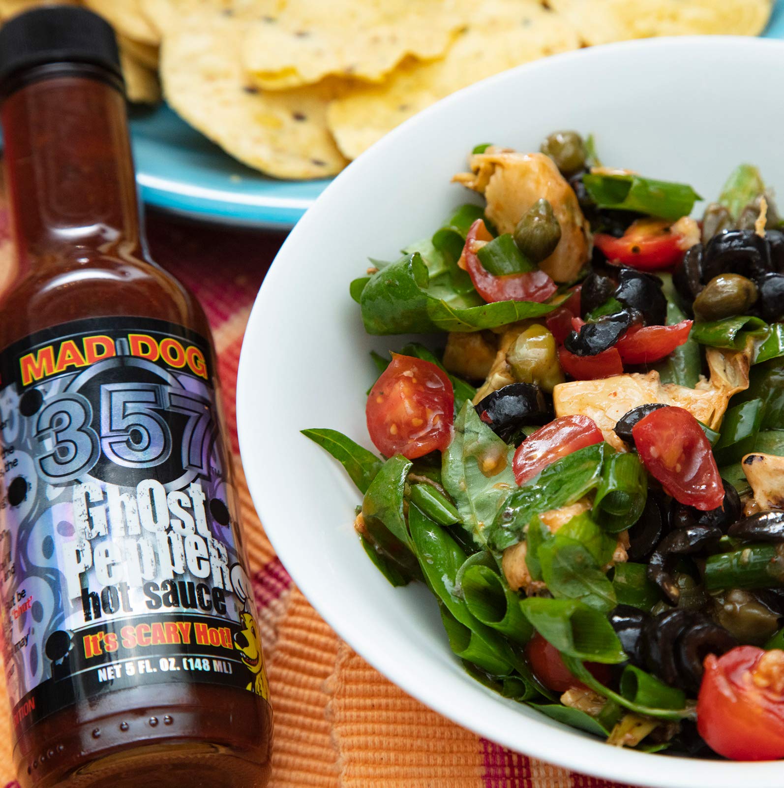Mad Dog 357 Ghost Pepper Hot Sauce - 5oz Bottle of Ultra Hot Sauce for Tacos, Wings & Spicy Food Lovers - Perfect for Cooking, Grilling & Gifting