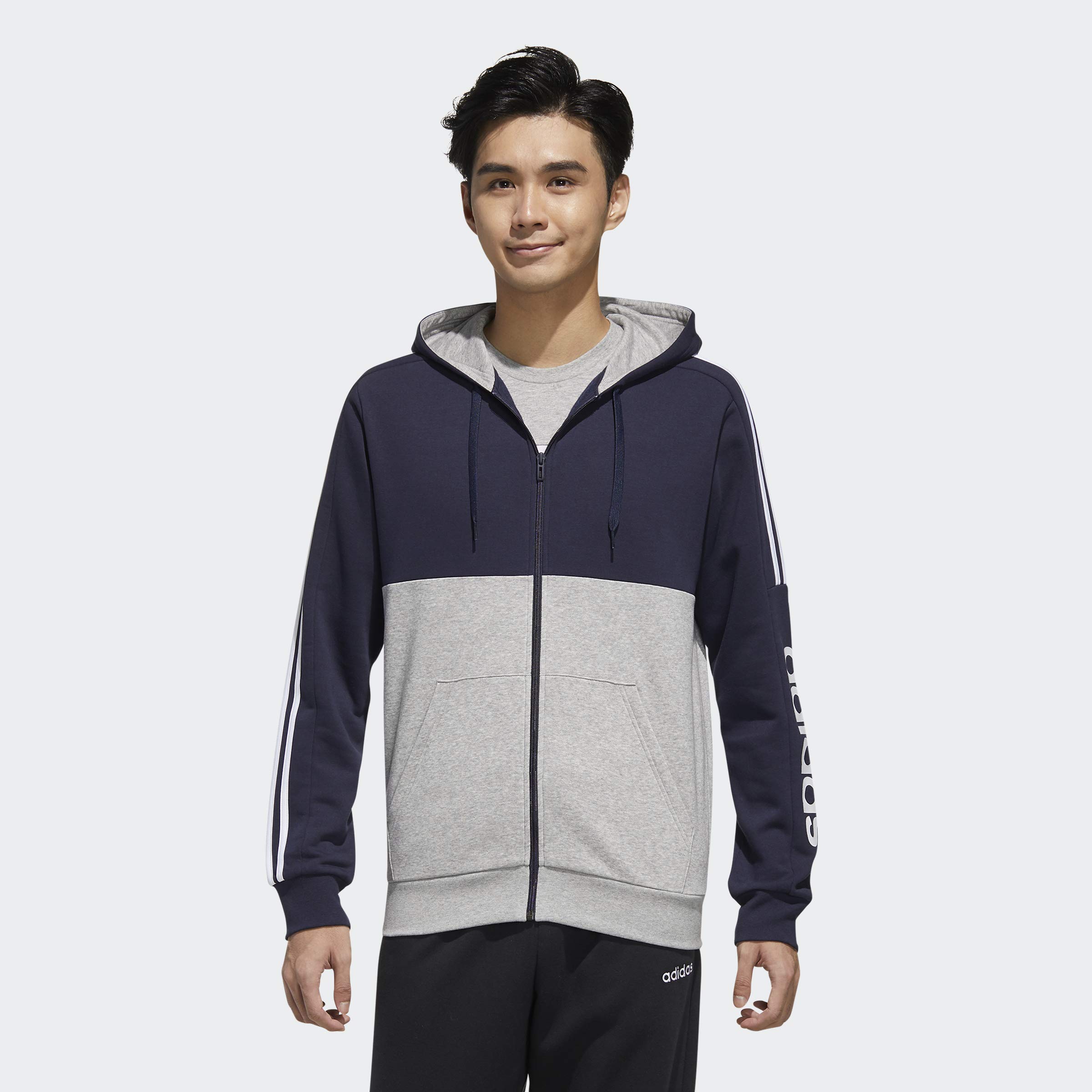 adidas Men's Essentials Colorblock Track Jacket - Lightweight Running Hoodie for Gym, Jogging & Casual Wear