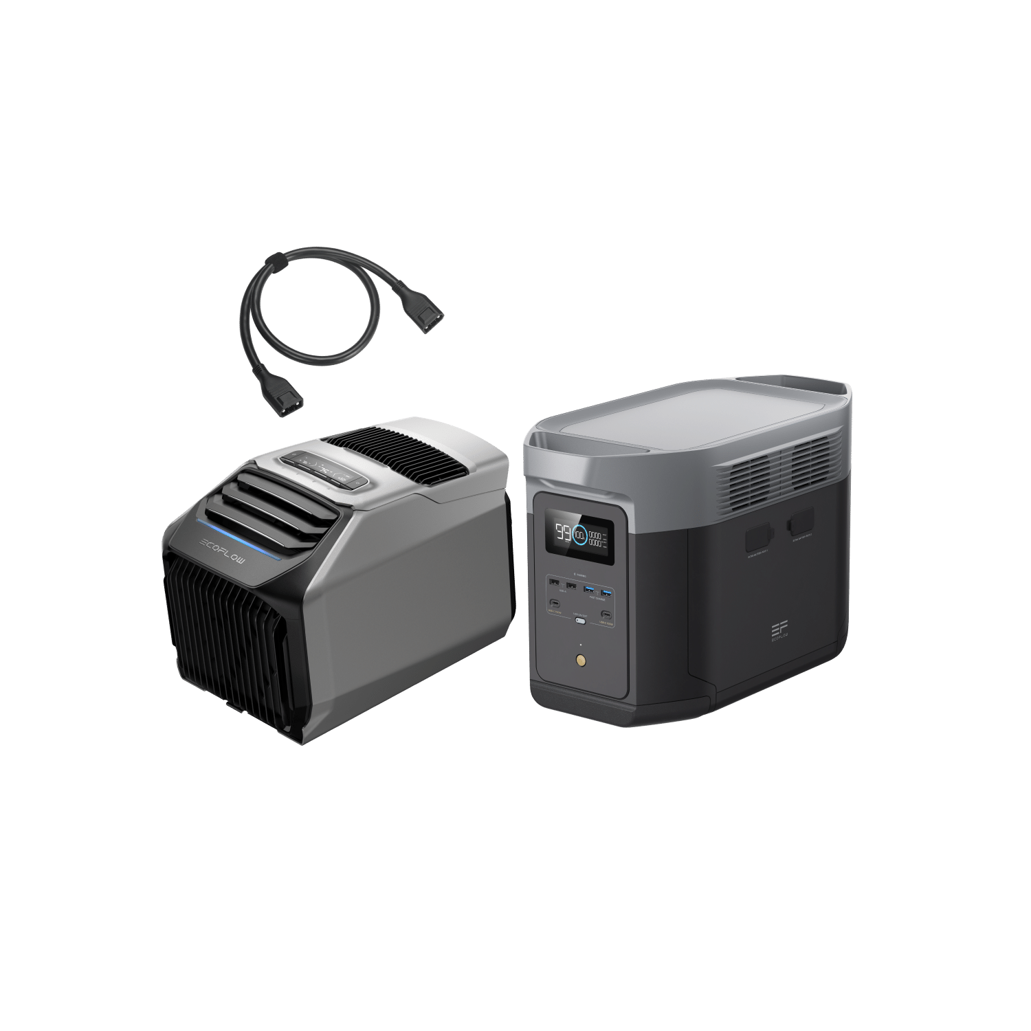 EcoFlow WAVE 2 Portable Air Conditioner & Heater - 3000BTU Cooling & Heating, Battery-Powered for Camping, RV, Outdoor Adventures & Emergency Use