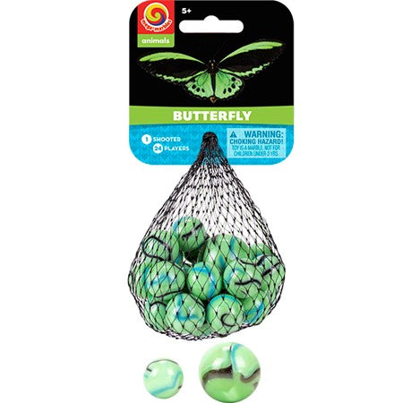 Colorful Butterfly Marbles for Kids - Glass Marble Set for Sensory Play, DIY Crafts, and Home Decor - Perfect for Sensory Bins, Art Projects, and Party Favors