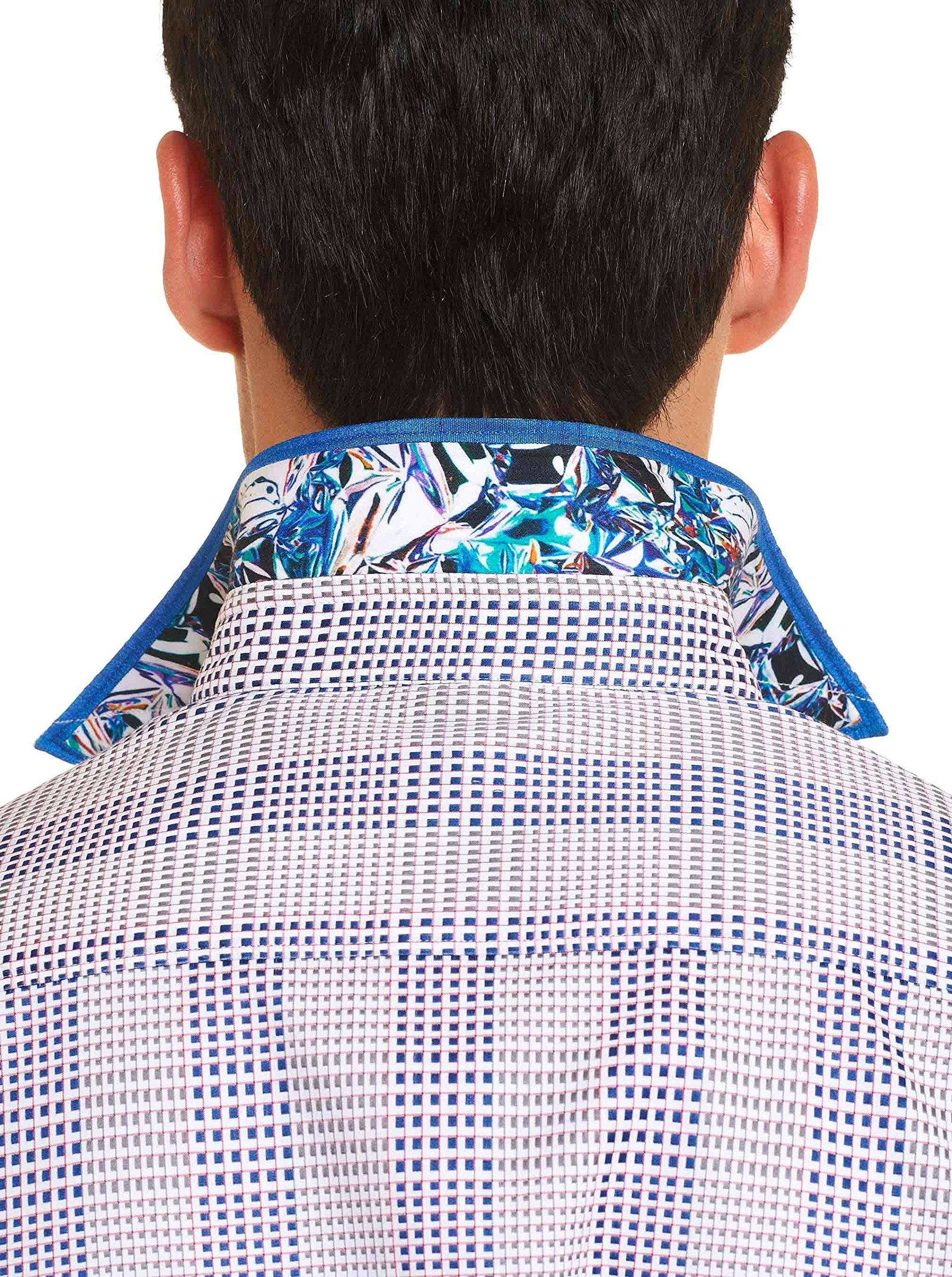 Robert Graham Men's Linear Long Sleeve Woven Button-Down Shirt - Casual & Business Wear for Office, Date Night & Special Occasions