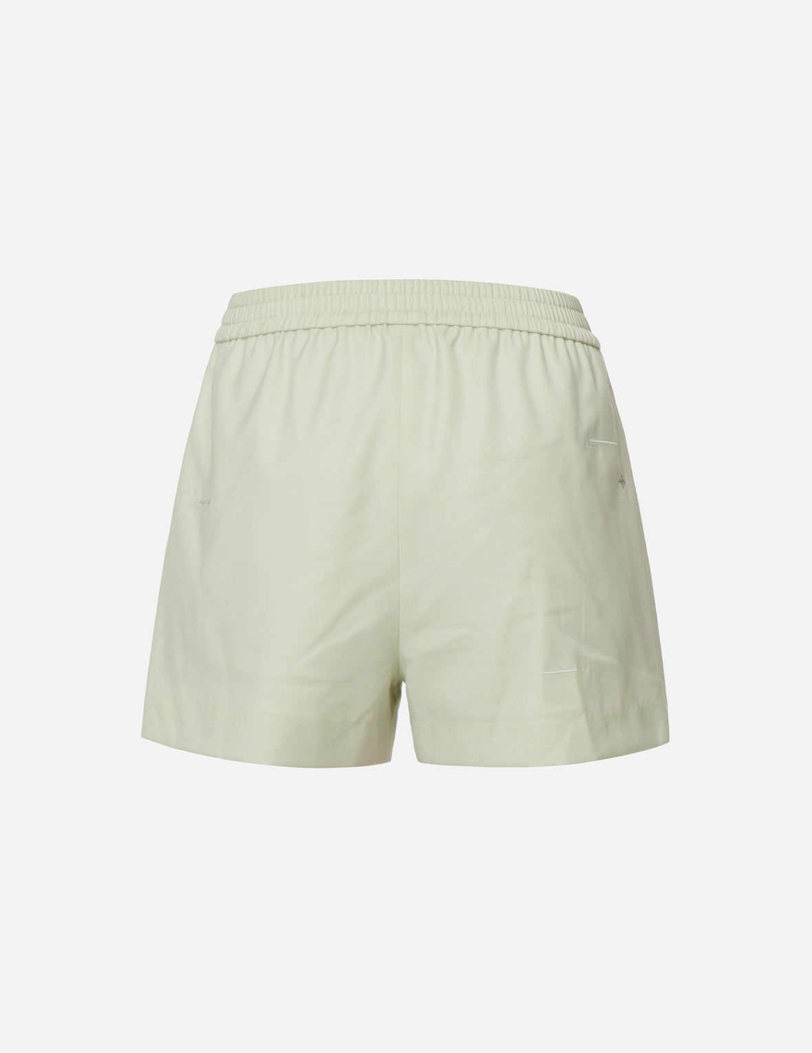 Stylish Slogan Embroidery Wool Blend Shorts for Women - Comfortable & Trendy Casual Wear for Summer, Travel, and Lounge