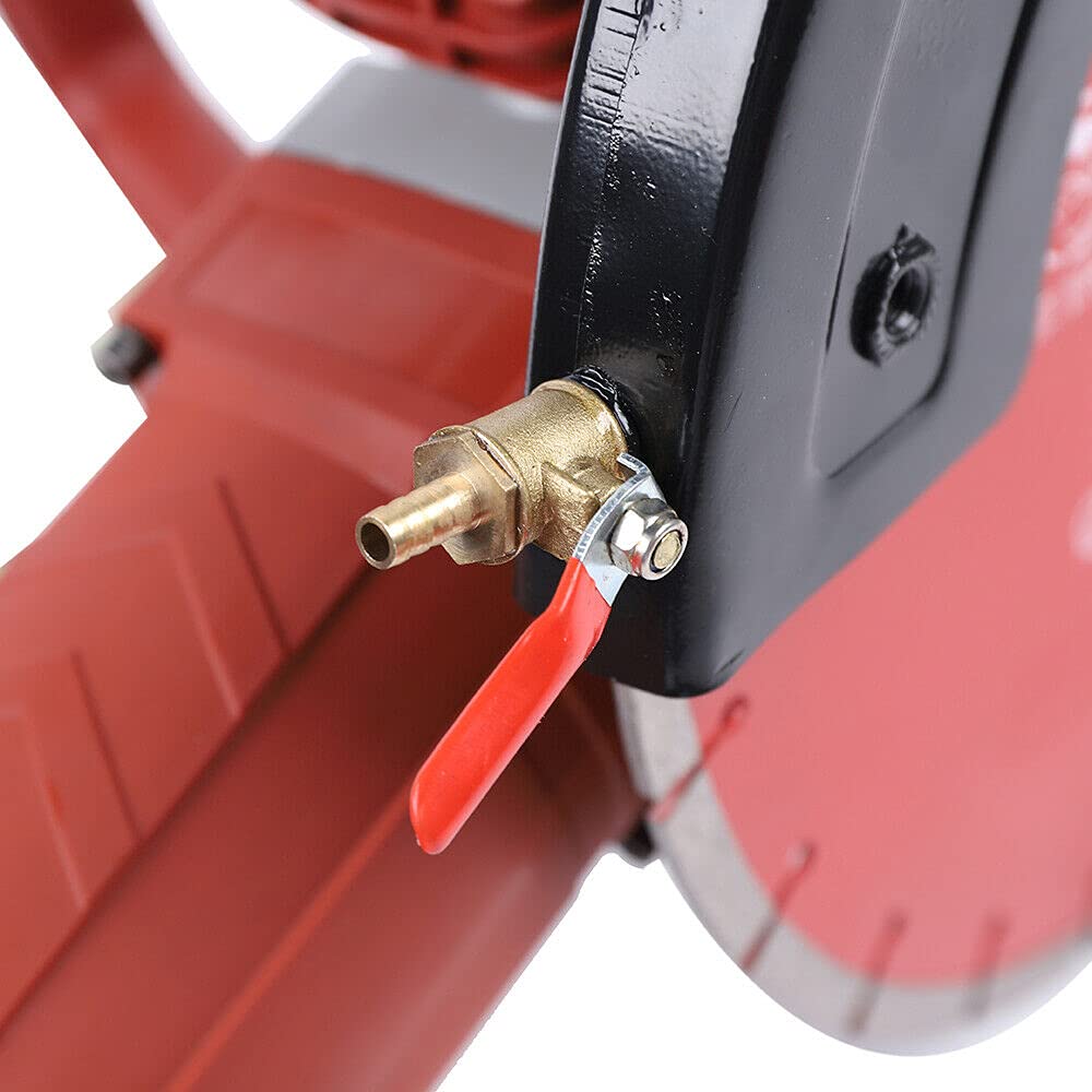 14-Inch Electric Concrete Saw Cutter - 3800R/Min Wet/Dry Handheld Power Saw with Water Pump & Blade - Heavy Duty for Granite, Brick, Porcelain, Reinforced Concrete - Perfect for Construction, Masonry, and DIY Projects (10Kg)
