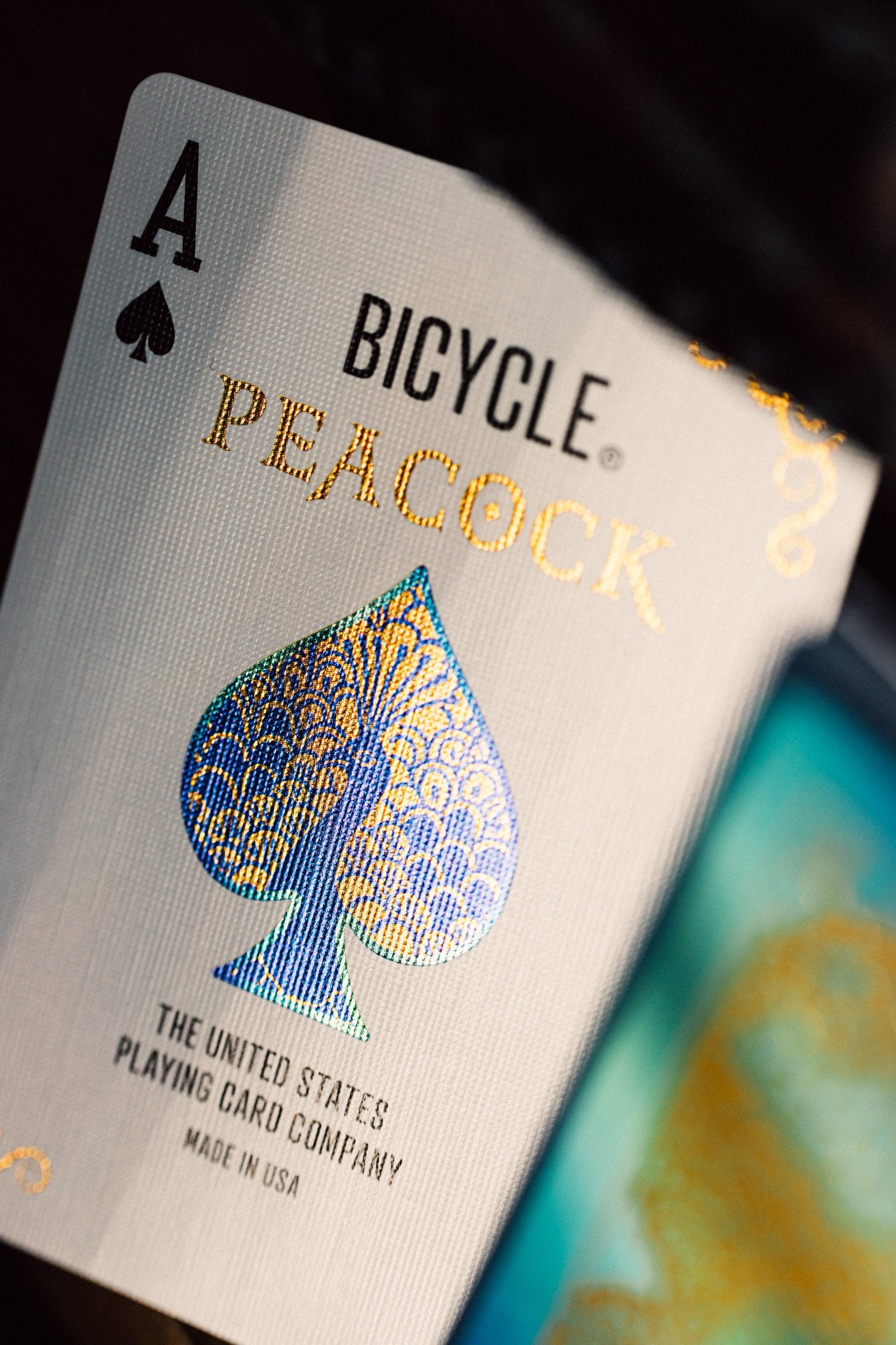Peacock Themed Bicycle Playing Cards - Premium Quality Poker Cards for Magic Tricks, Card Games, and Collectibles - Perfect for Parties, Game Nights, and Gifts
