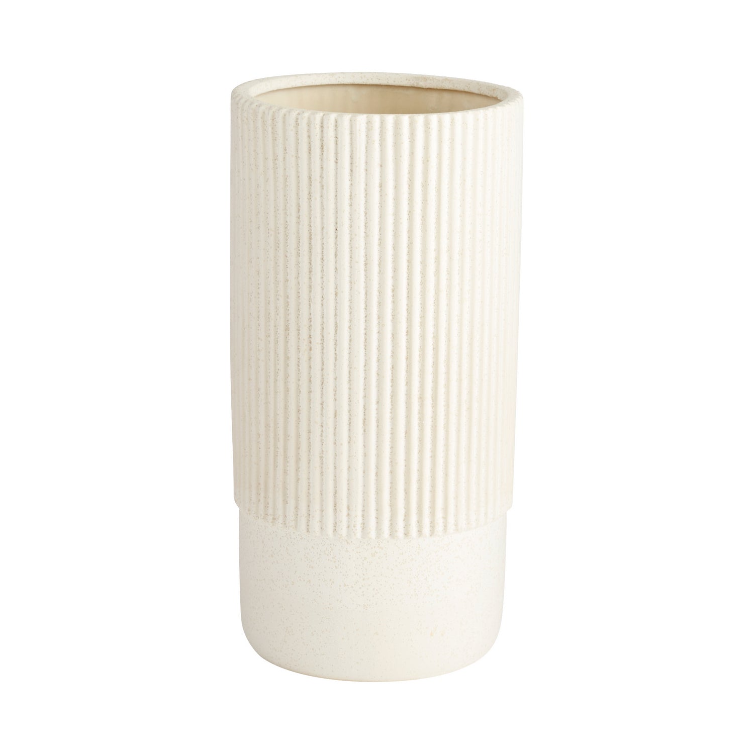 Cyan Design 11199 Large White Harmonica Vase - Elegant Home Decor for Living Room, Dining Table & Wedding Centerpieces