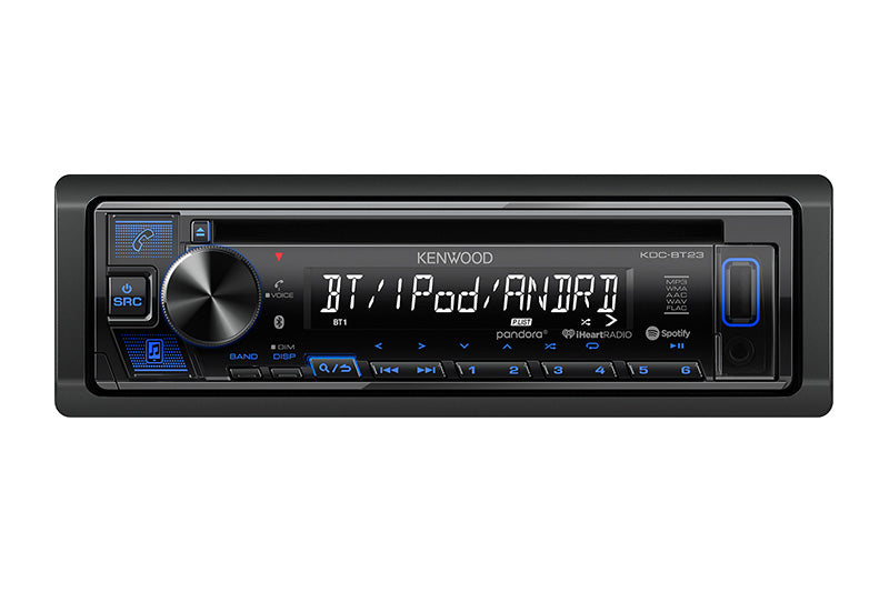Kenwood KDC BT23 CD Receiver with Bluetooth - Car Stereo System for Hands-Free Calling & Music Streaming - Perfect for Road Trips & Commuting