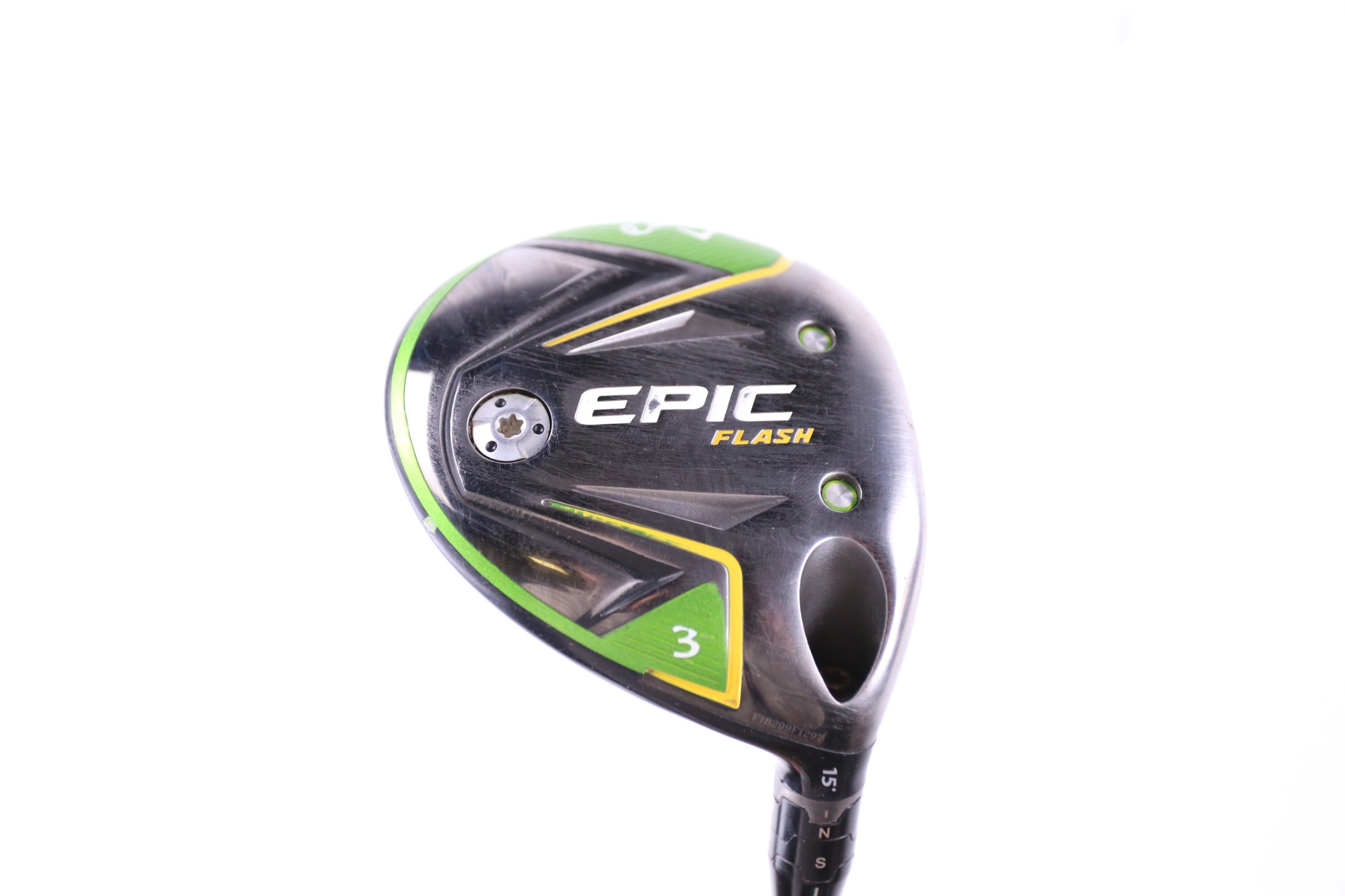 Used Callaway Epic Flash 3 Wood Right Handed 15° Regular Flex Golf Club - Perfect for Mid-Handicap Golfers on Fairway Shots