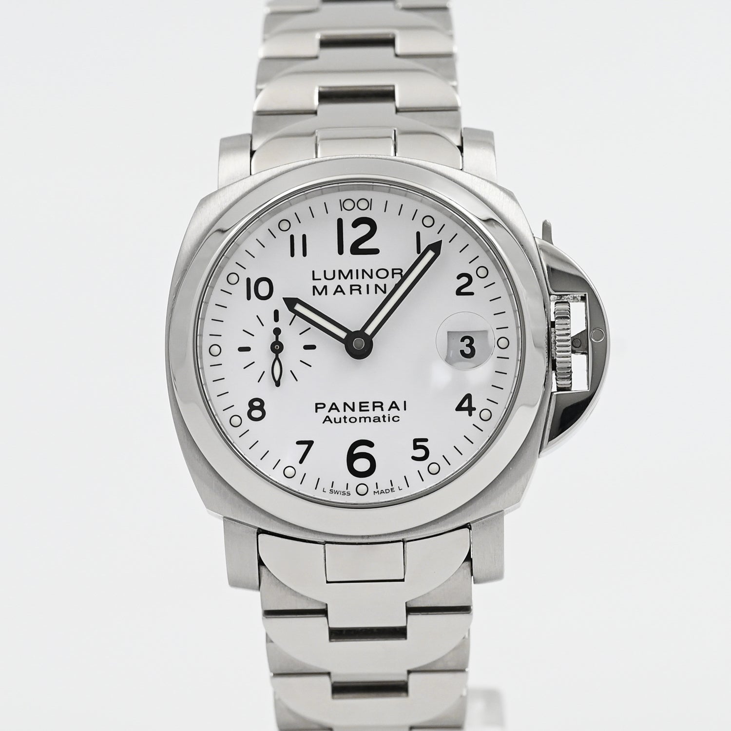 Panerai Luminor Marina 40mm Automatic Men's Watch - Luxury Stainless Steel Dive Watch with Date Function - Perfect for Business, Diving & Formal Occasions