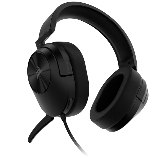 Corsair HS55 Wired Gaming Headset - Carbon (Renewed) for PC & PS5