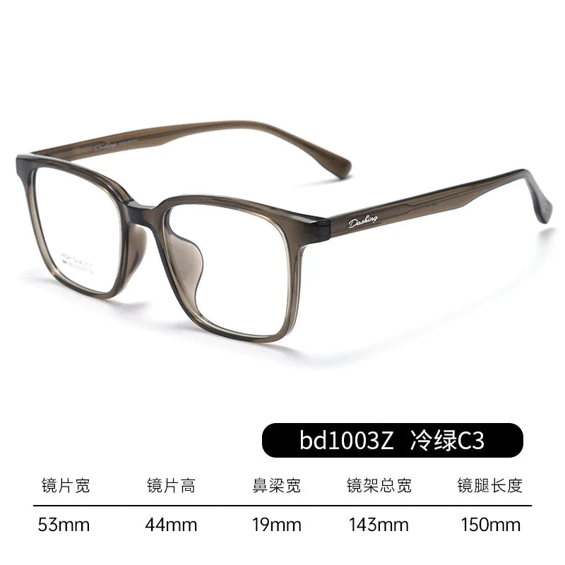 Bclear Unisex Full Rim Square TR90 Titanium Eyeglasses Frame - Lightweight & Durable for Men & Women - Perfect for Reading, Work & Everyday Wear (Model 541003)