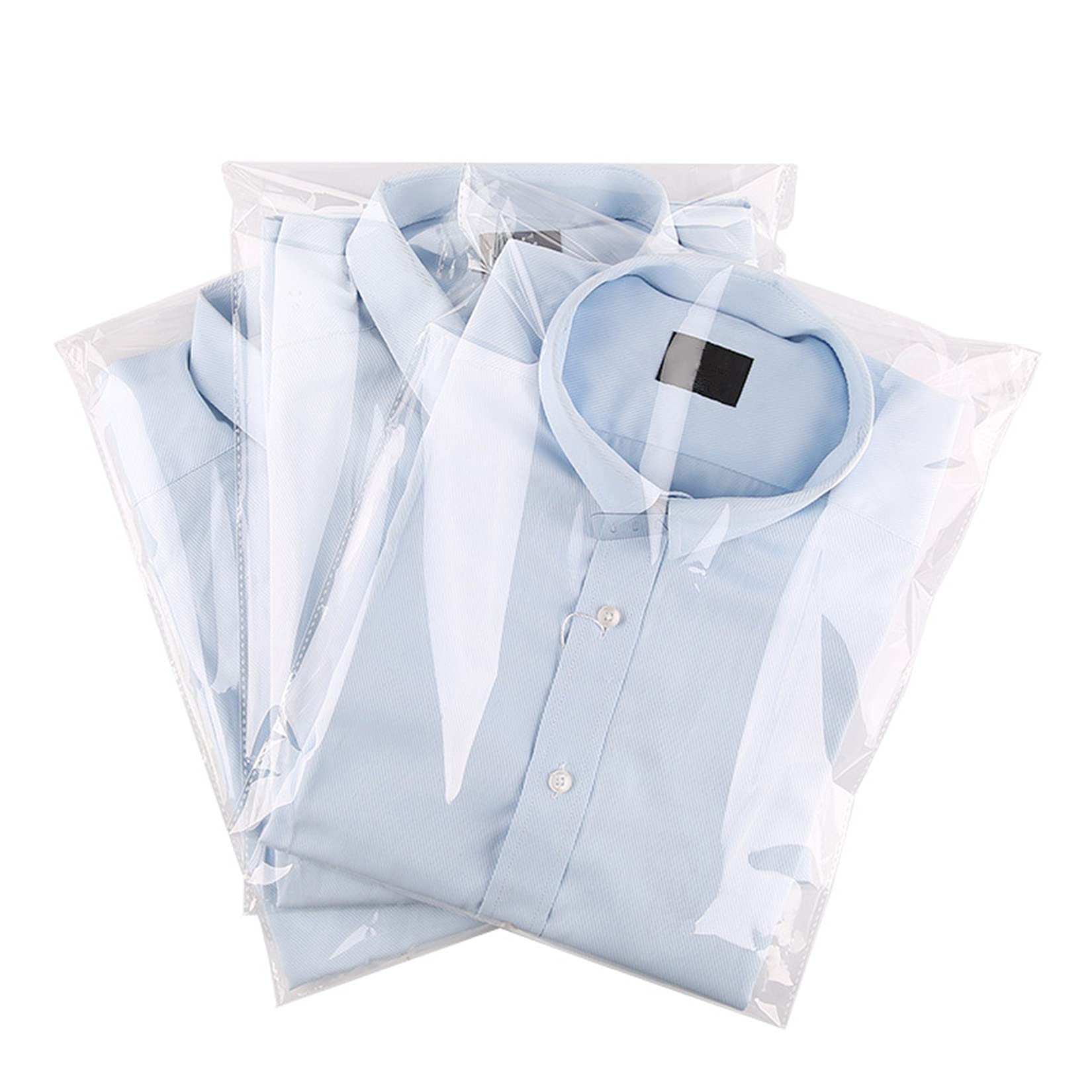 100 Pcs 12x16 Inches Clear Resealable Cellophane Plastic Bags for Shirts, Clothing & Product Packaging - Large Self Sealing BPA-Free Storage Bags for Retail, Ecommerce & Gift Wrapping