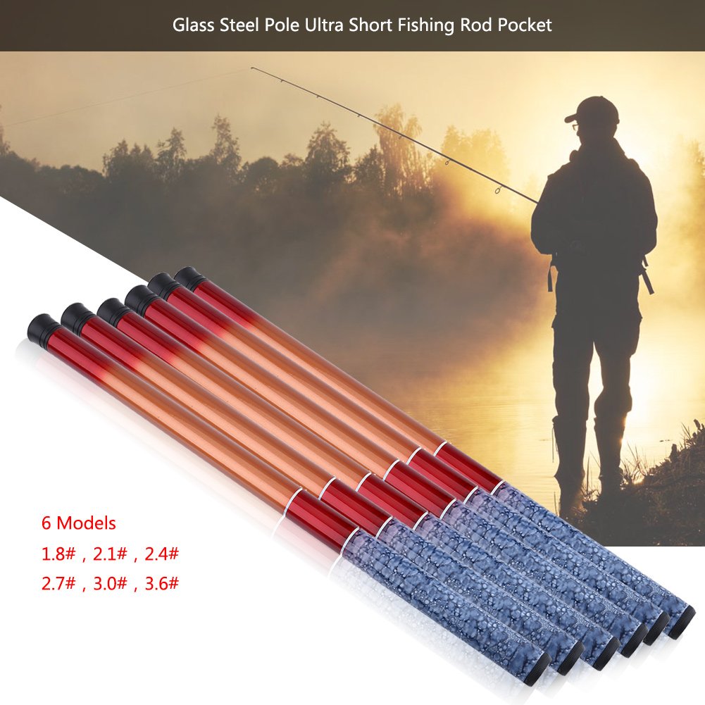 Premium Telescopic Fishing Rod - Handcrafted Glass Steel Pole for Freshwater Fishing (3.6#) | Compact & Durable Telescoping Fishing Poles | Ideal for Travel, Camping & Shore Fishing Adventures
