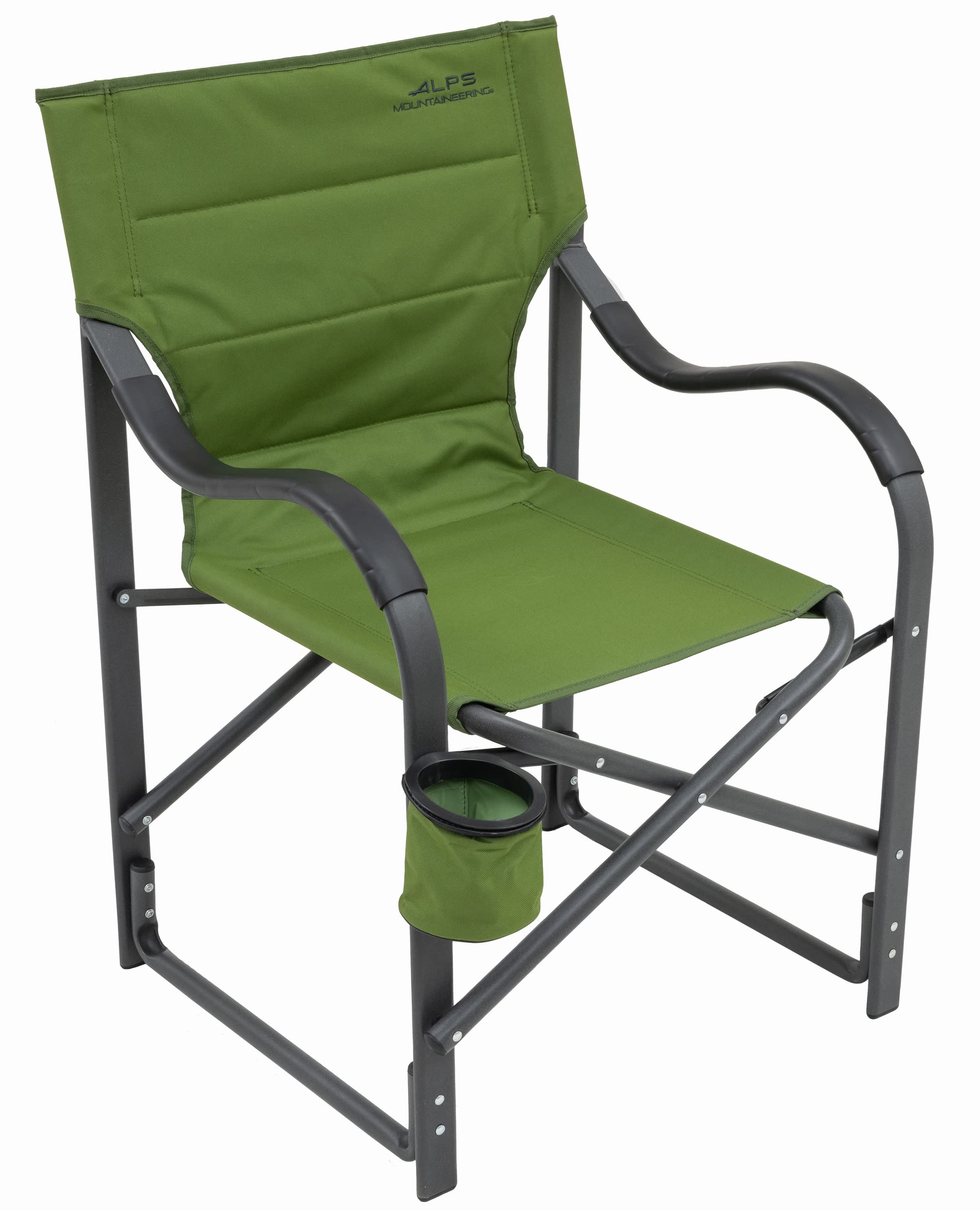 ALPS Mountaineering Camping Chair for Adults - Heavy Duty Folding Chair with Padded Polyester Fabric, Sturdy Aluminum/Steel Frame & Tall Back Support - Perfect for Outdoor Camping, Hiking, Backpacking, Beach & Picnics