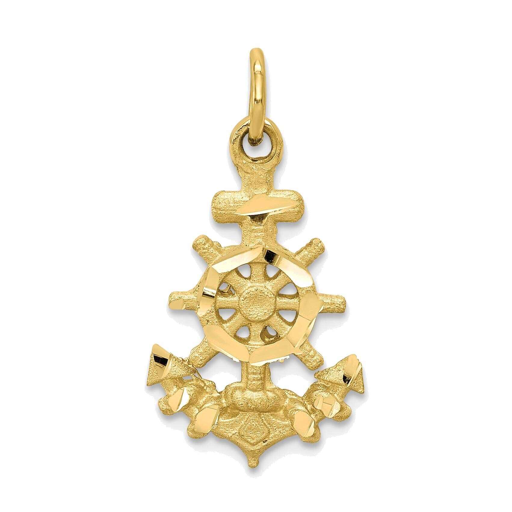 10K Yellow Gold Anchor Charm Jewelry for Nautical Lovers