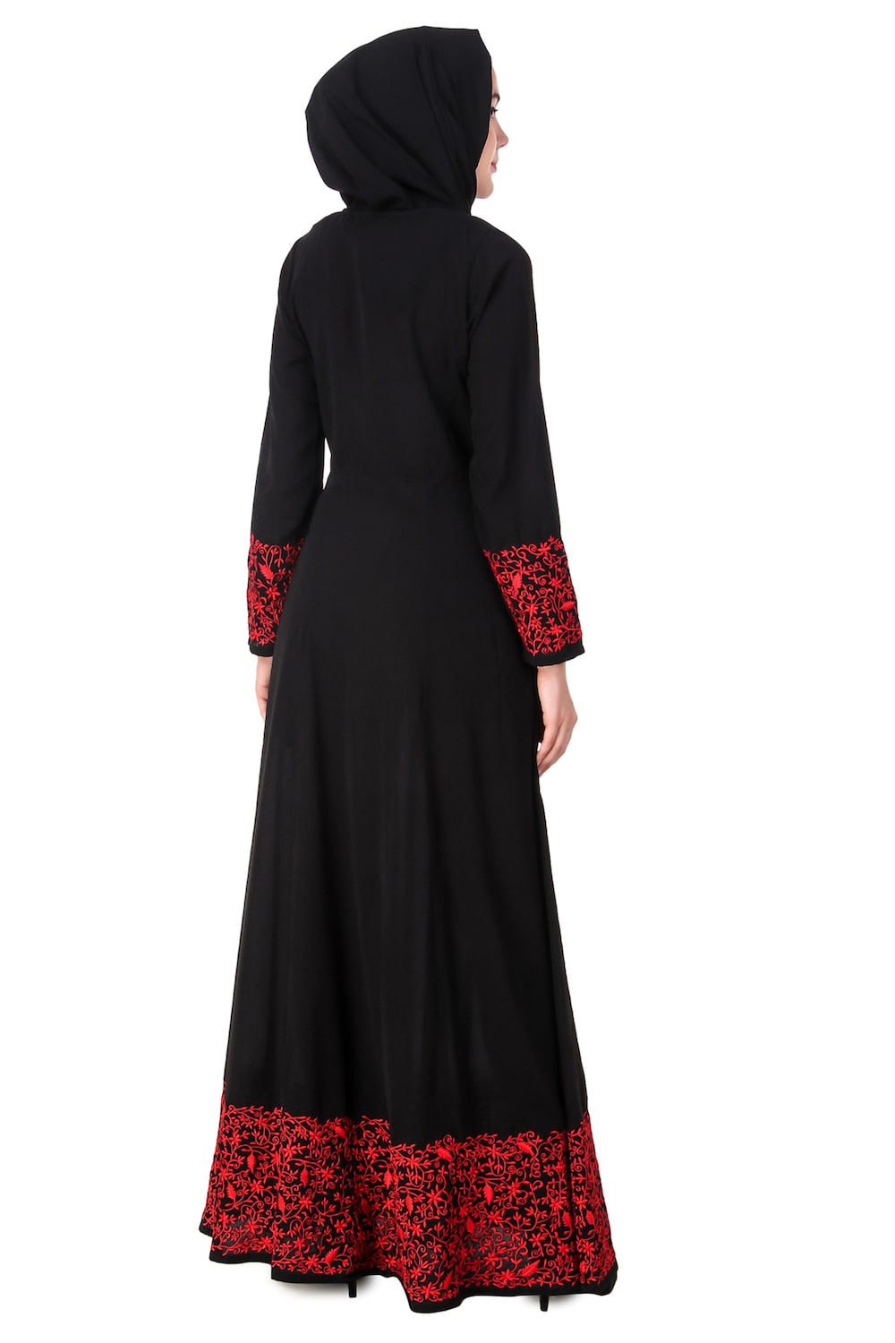 Exquisite Hand Embroidered Anarkali Eid Abaya Dress for Women - Perfect for Eid Celebrations, Weddings & Special Occasions