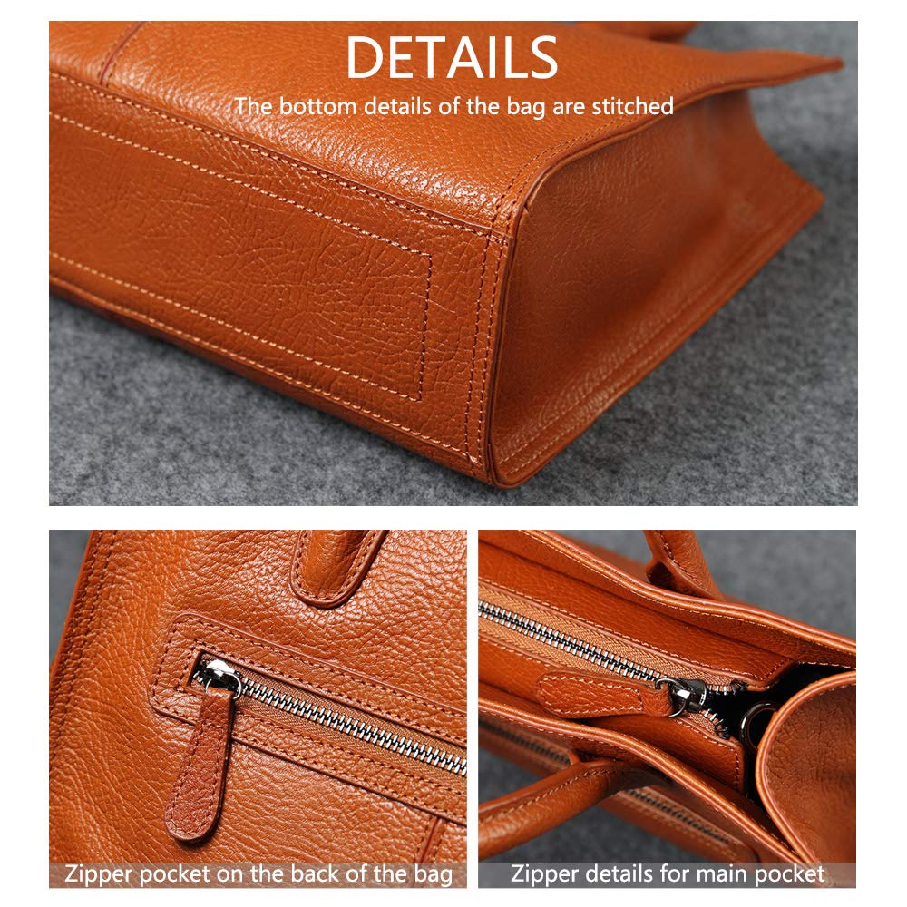 Genuine Leather Women's Crossbody Bag - Handmade Top Handle Shoulder Purse with Organizer Pockets | Perfect for Work, Travel & Everyday Use