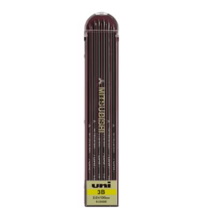 uni 2mm Graphite Pencil Lead Refill - Premium Drafting & Sketching Pencils for Artists, Architects & Engineers - Compatible with uni Mitsubishi Pencils - Perfect for Technical Drawing, Sketching & Writing