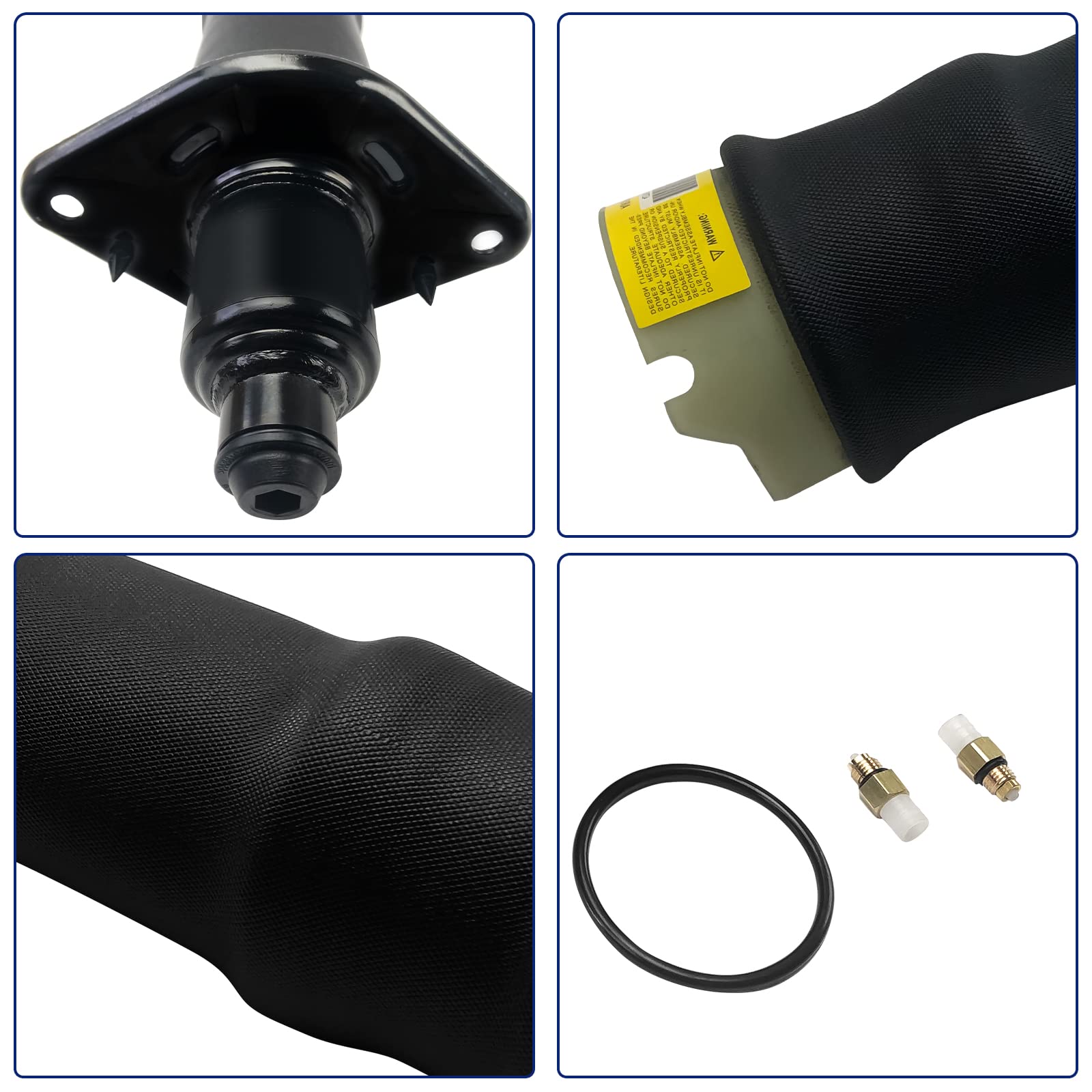 Rear Right Air Suspension Spring Bags Replacement for 1999-2006 Audi A6 C5 & 2001-2005 Audi Allroad Quattro Wagon (C5) - OEM 4Z7616052A - Improve Ride Comfort & Stability for Smooth Driving
