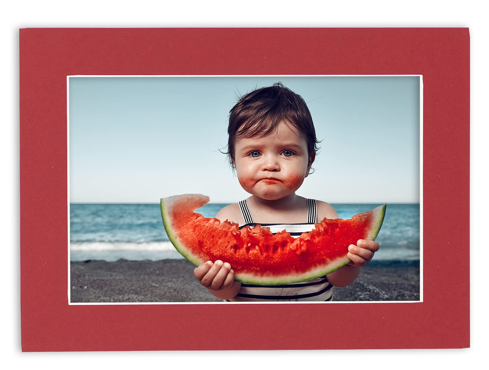 24x36 Acid-Free Deep Red Precut Mat Board - Fits 28x40 Picture Frame | Premium Photo Matte for Family Photos, Artwork & Framing | Perfect for Home Decor, Gallery Displays & Professional Presentations (Pack of 1)