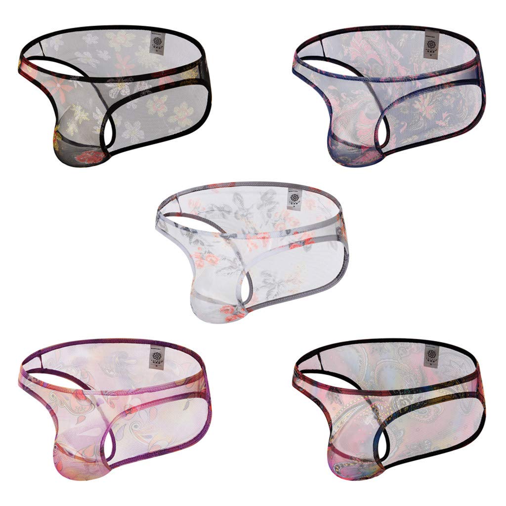Napoo Men's Lace Sheer See-Through Underwear - Sexy Sissy Lingerie Panties with Pouch for Crossdressing & LGBTQ+ Fashion | Perfect for Roleplay, Cosplay & Sensual Occasions
