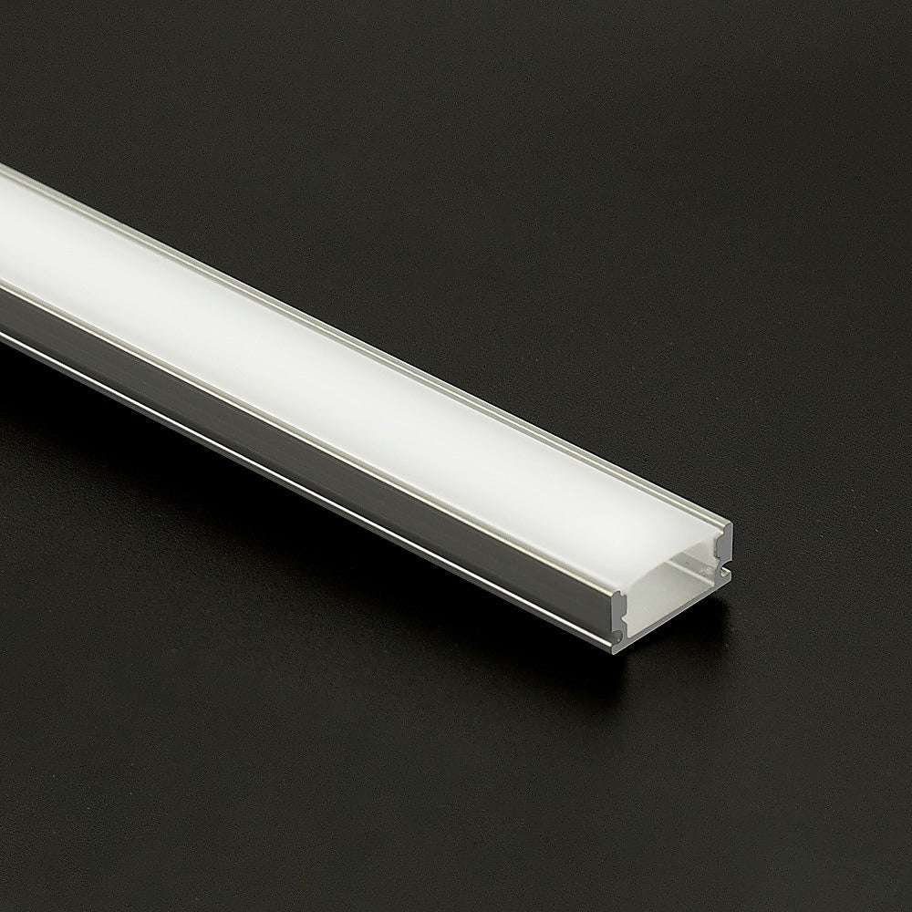 10 Pack 1M Aluminum LED Strip Light Channel Profile for Kitchen Cabinet Lighting - Perfect for Under Cabinet, Shelf, and Staircase Accent Lighting