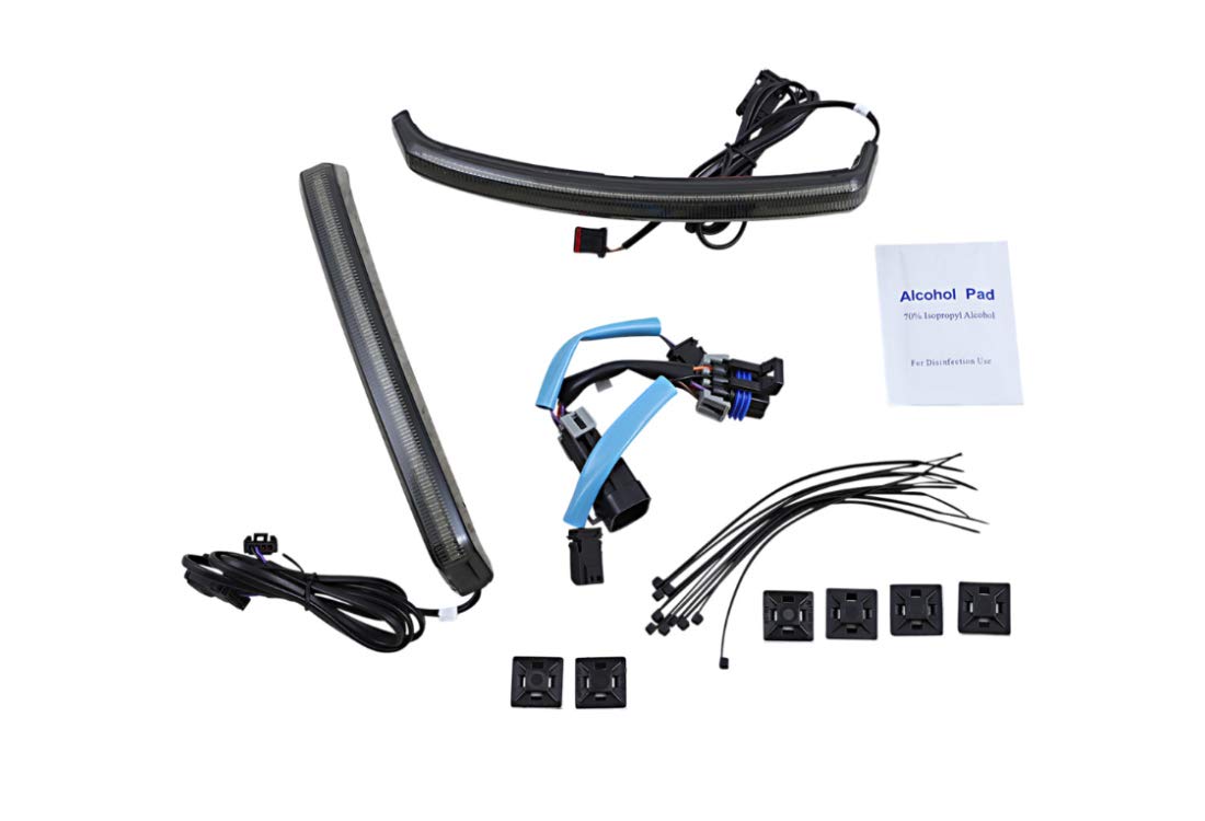 Custom Dynamics LED Saddlebag Lights for Indian Pursuit & Challenger - Smoke Lens - Enhanced Visibility & Style for Night Riding & Custom Motorcycle Builds