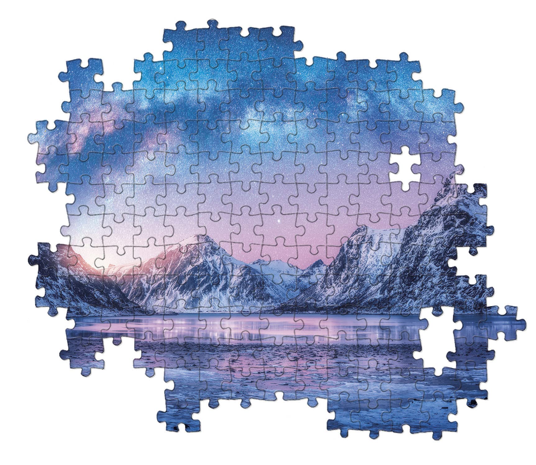 Clementoni 35116 Peace Puzzle 500 Pieces - Light Blue Adult Jigsaw Puzzle, Relaxing Landscape Puzzle for Adults, Made in Italy - Perfect for Stress Relief, Home Decor & Family Game Night