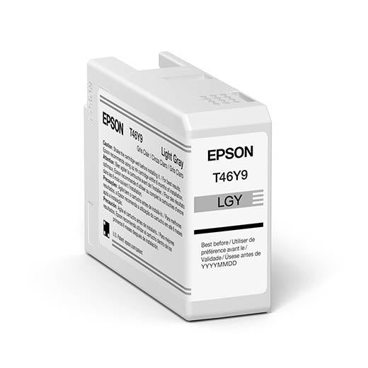Epson SureColor P900 Light Gray UltraChrome PRO10 Ink Cartridge 50ml (T46Y900) - Premium Photo Printing for Professional Photographers & Artists