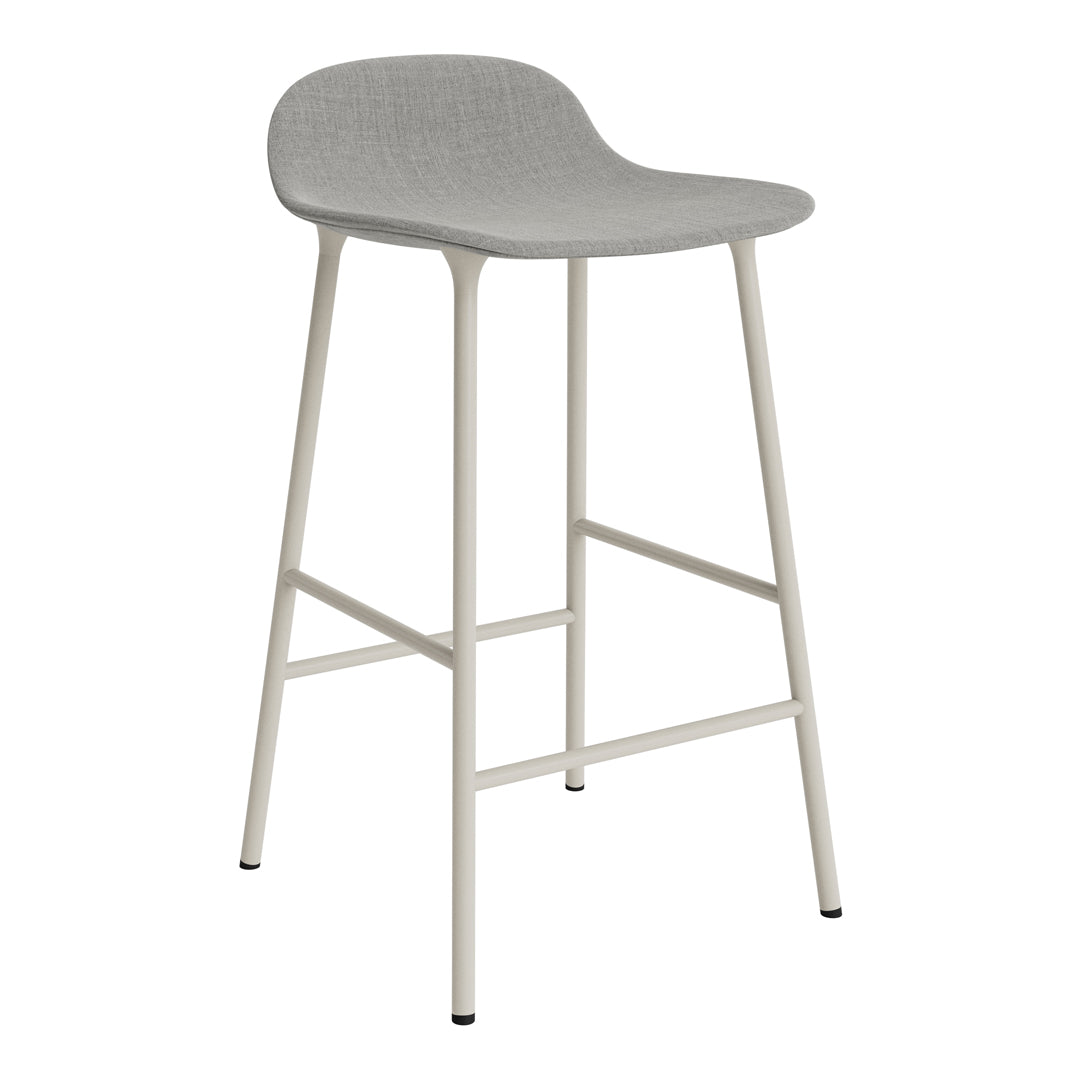 Modern Form Counter Stool with Sturdy Metal Legs & Comfortable Upholstered Seat - Perfect for Kitchen Islands, Breakfast Bars & Home Decor