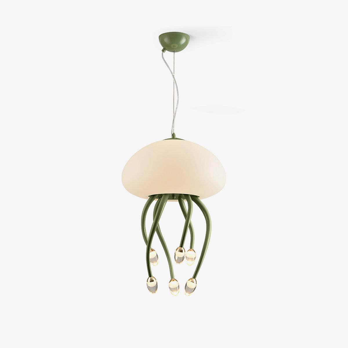 Elegant Jellyfish Pendant Lamp - Modern Glass Ceiling Light Fixture for Living Room, Bedroom & Dining Room Decor