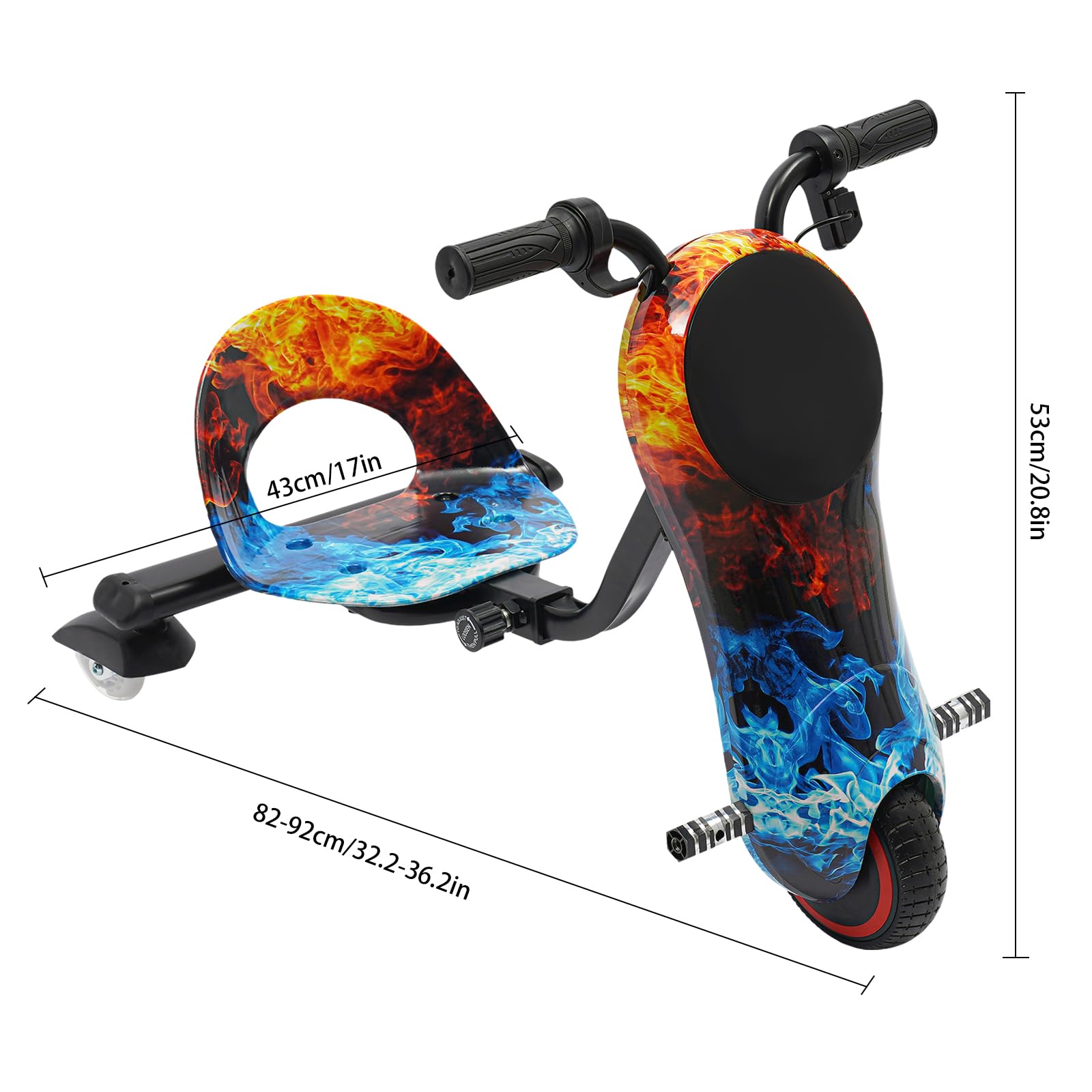 Drift Kids Electric Scooter 180W Brushless Motor with LED Display, Adjustable Length for Ages 3-12 - Perfect for Commuting, Neighborhood Rides & Outdoor Family Fun