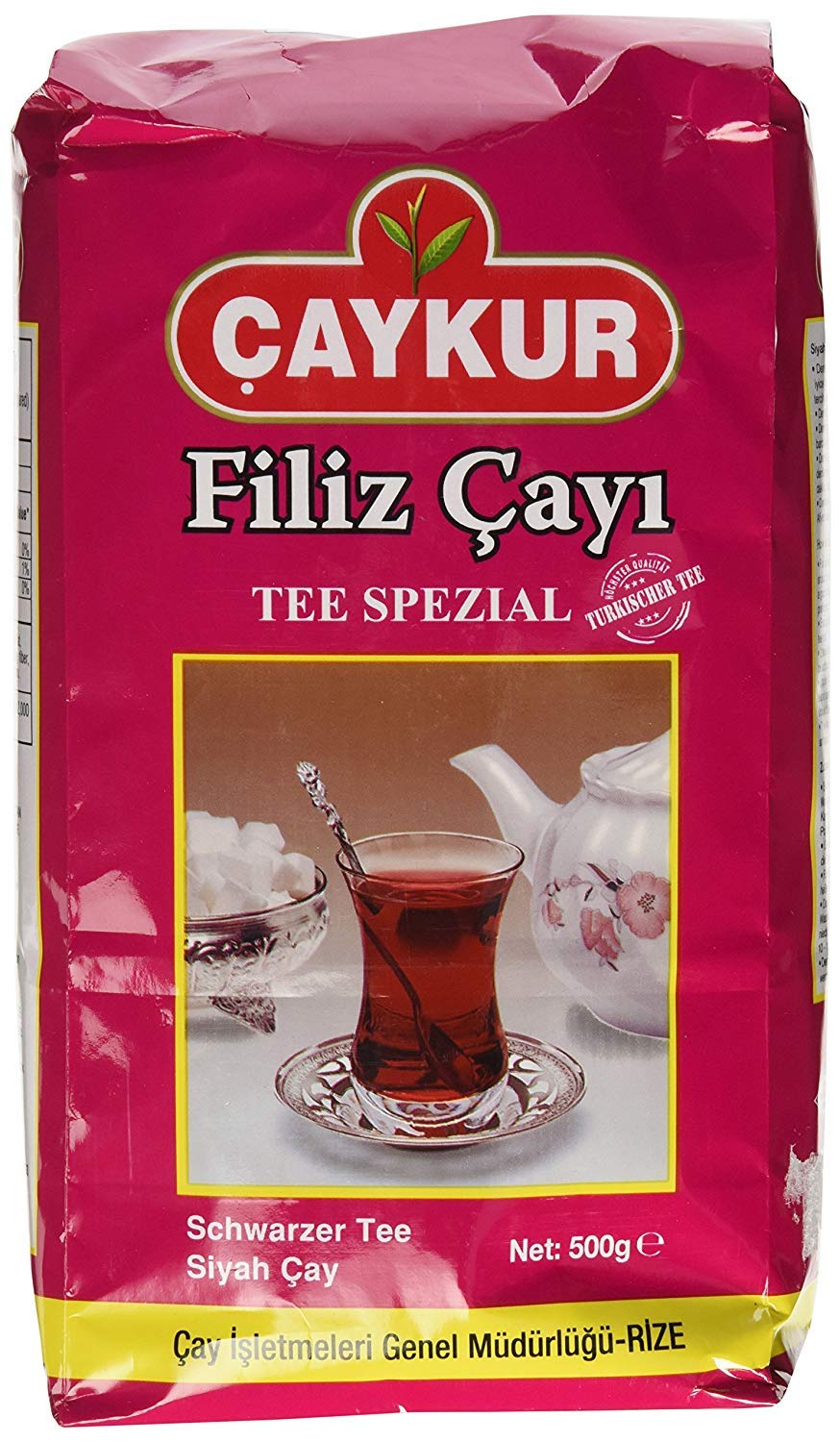 Premium Turkish Tea (Filiz Tea) 500g - 4 Pack - Authentic Black Tea Leaves for Traditional Brewing - Perfect for Breakfast, Afternoon Tea & Hospitality Gifting
